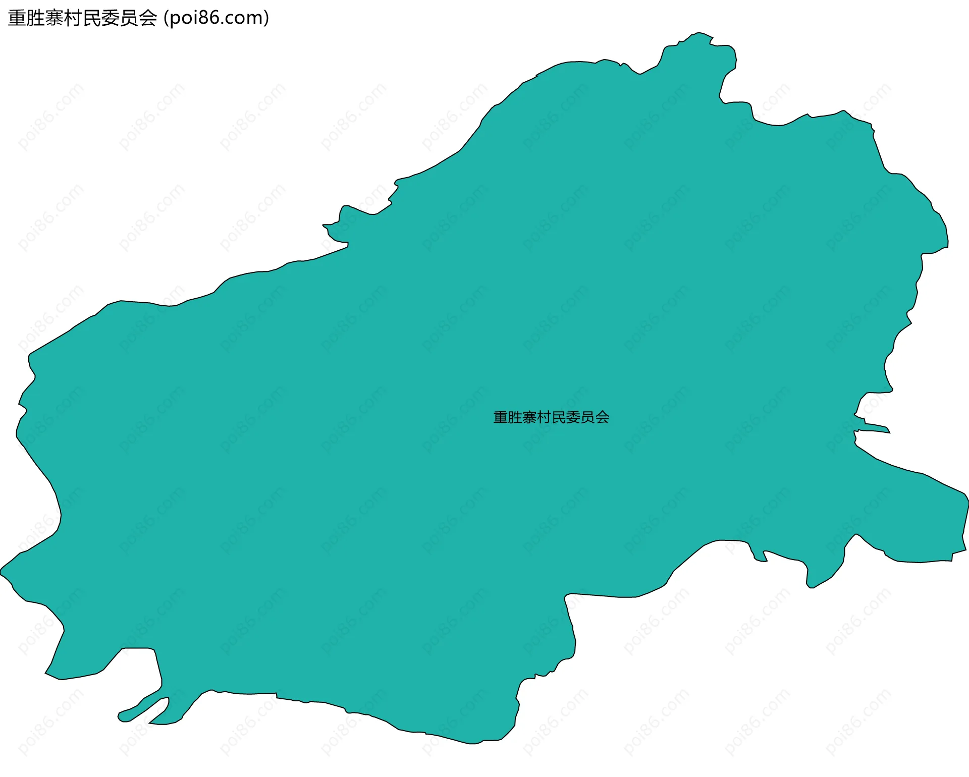 重胜寨村民委员会边界地图