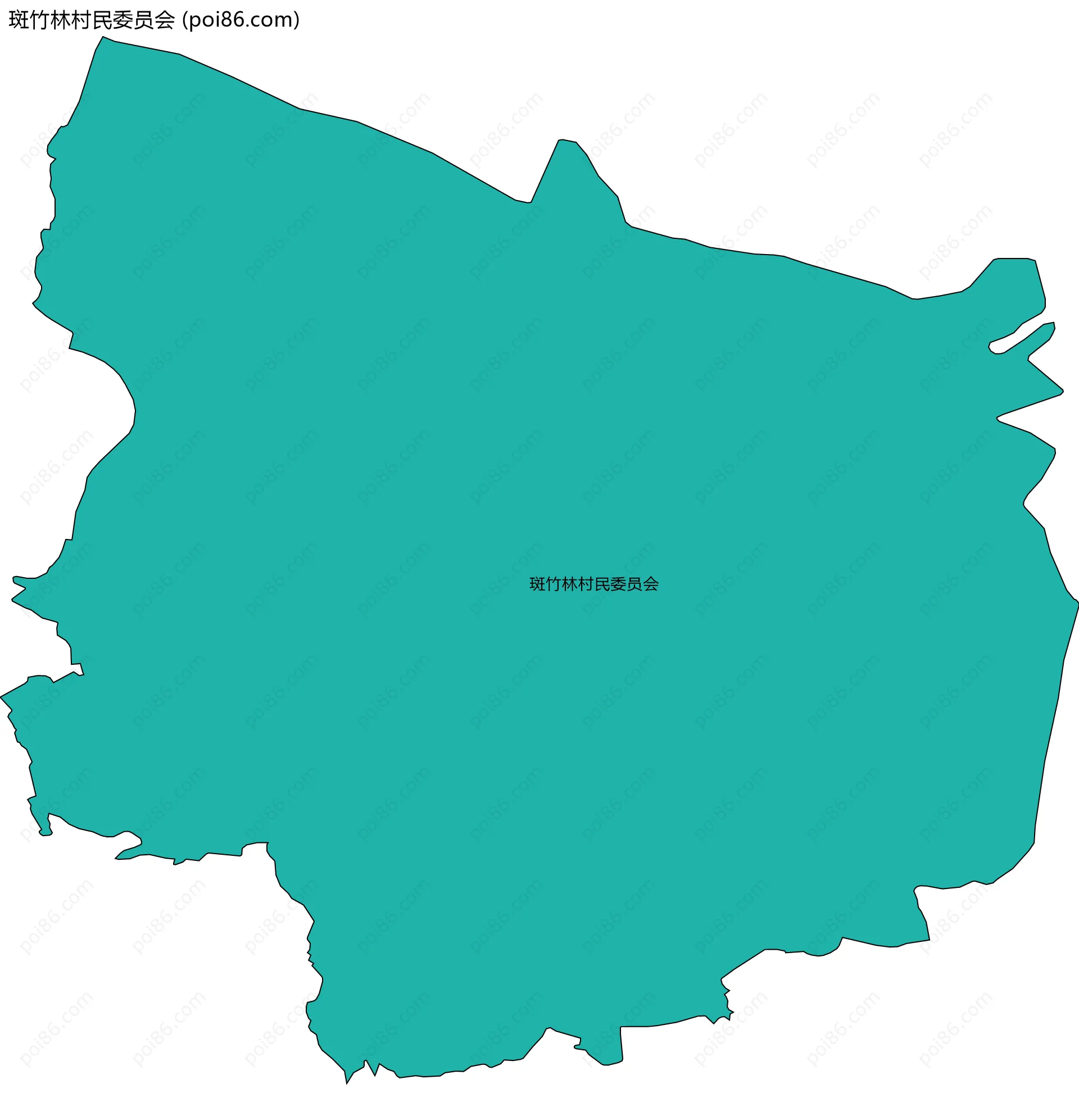 斑竹林村民委员会边界地图