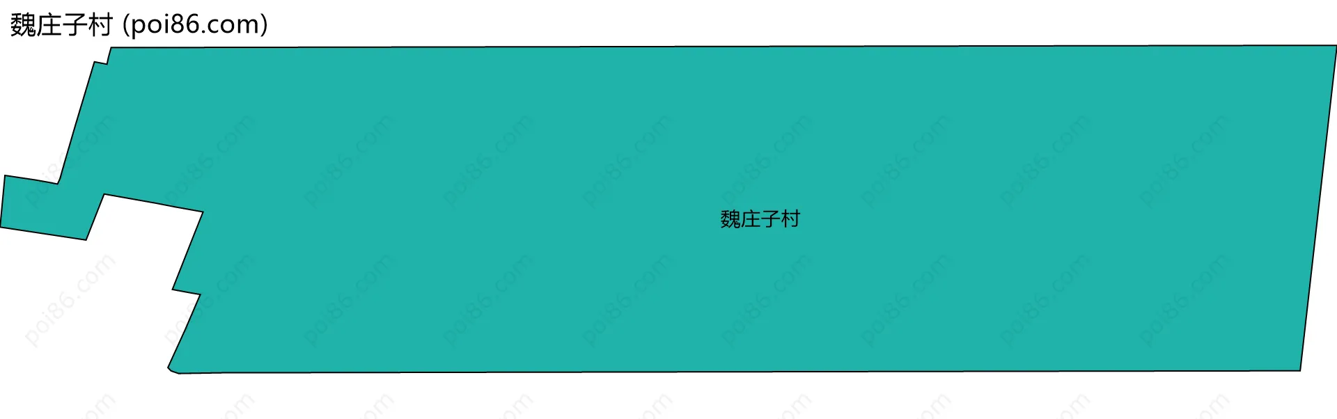魏庄子村边界地图