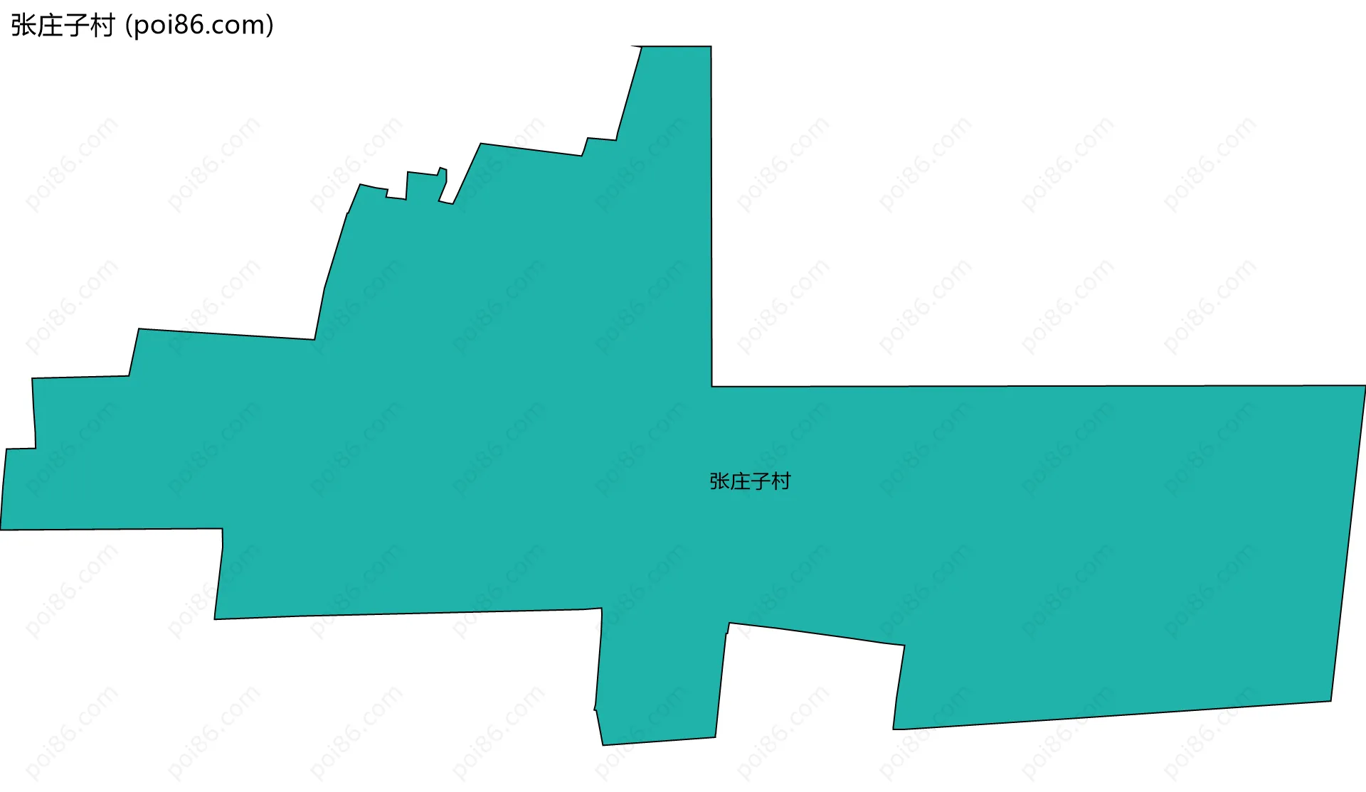 张庄子村边界地图