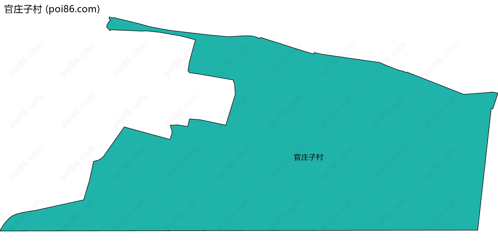 官庄子村边界地图