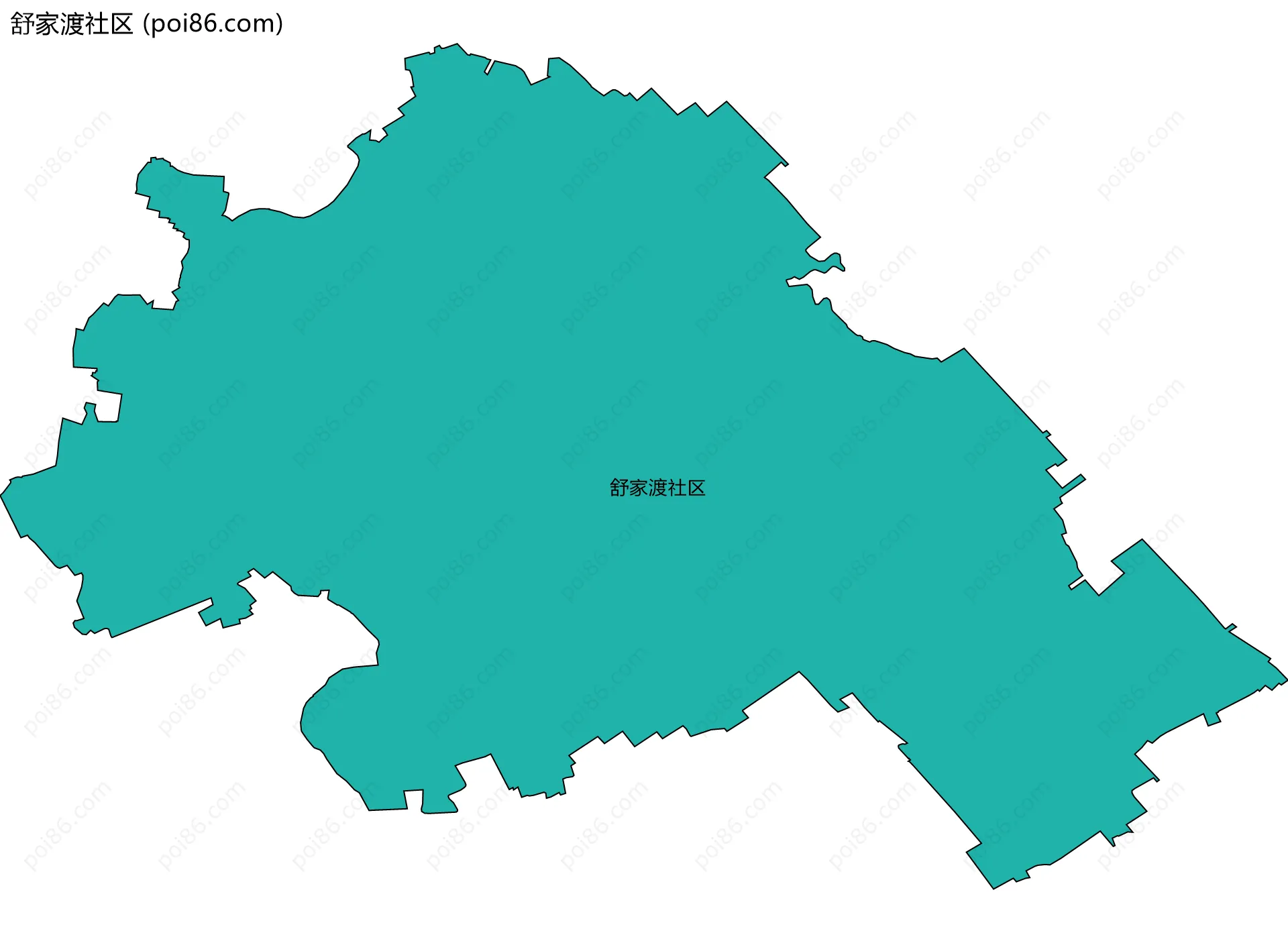 舒家渡社区边界地图