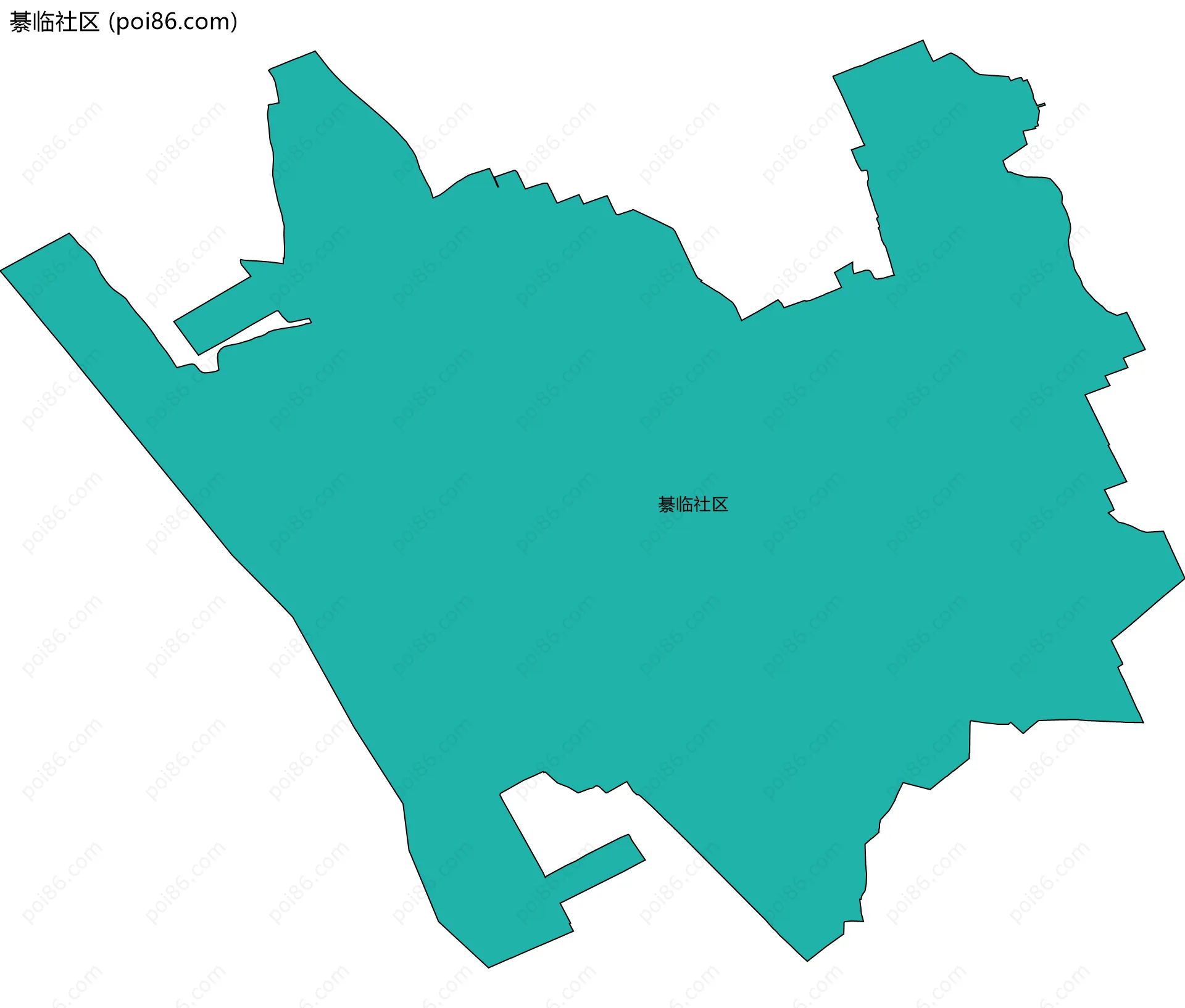 綦临社区边界地图