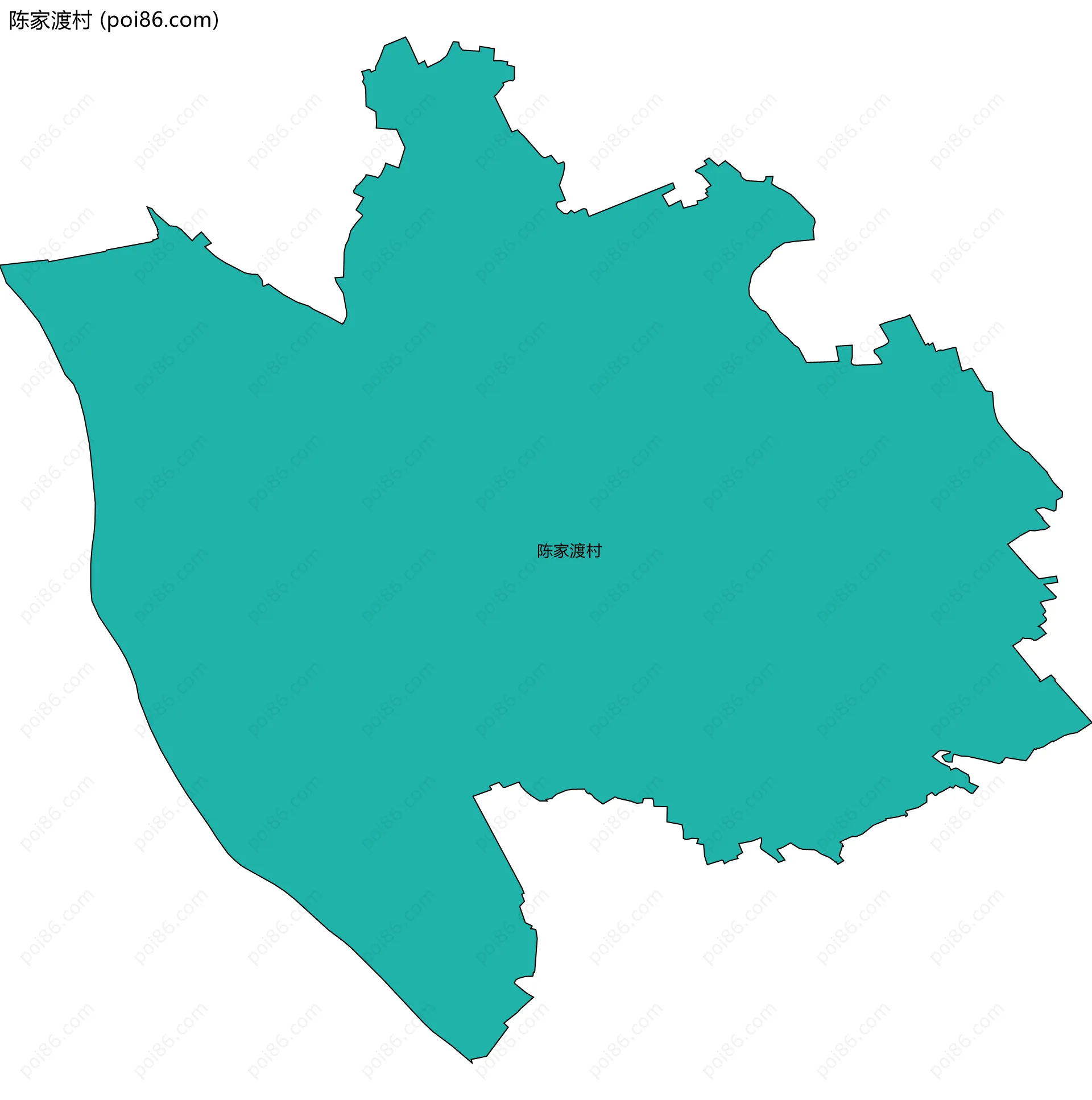 陈家渡村边界地图