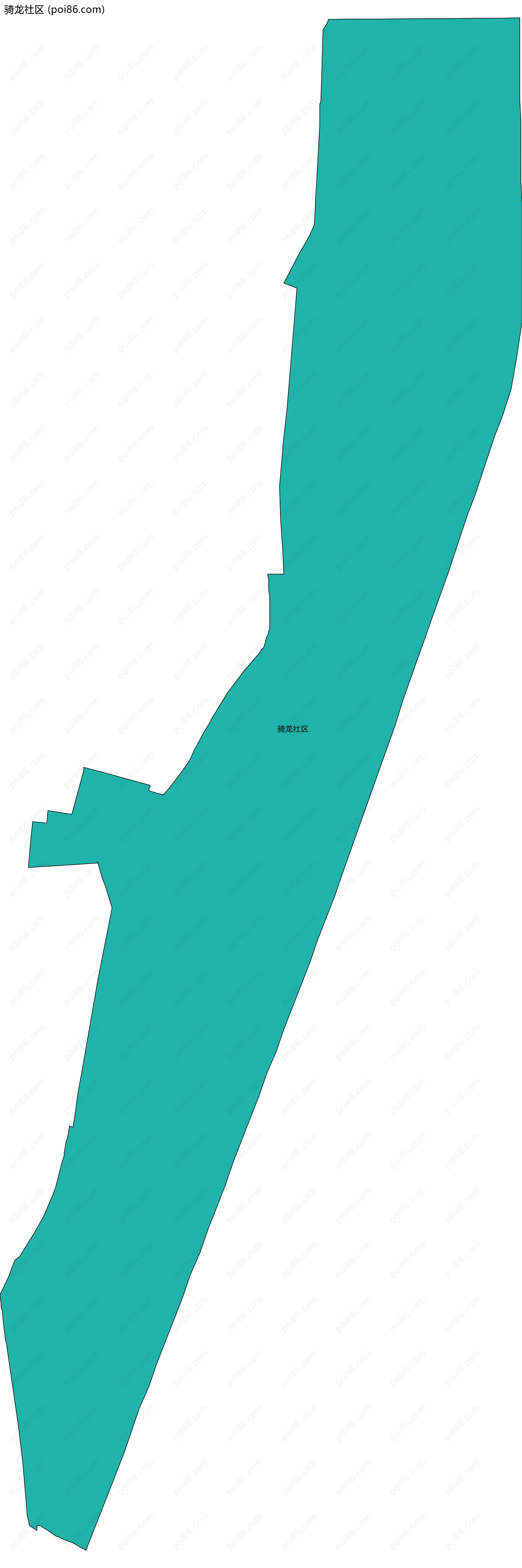 骑龙社区边界地图