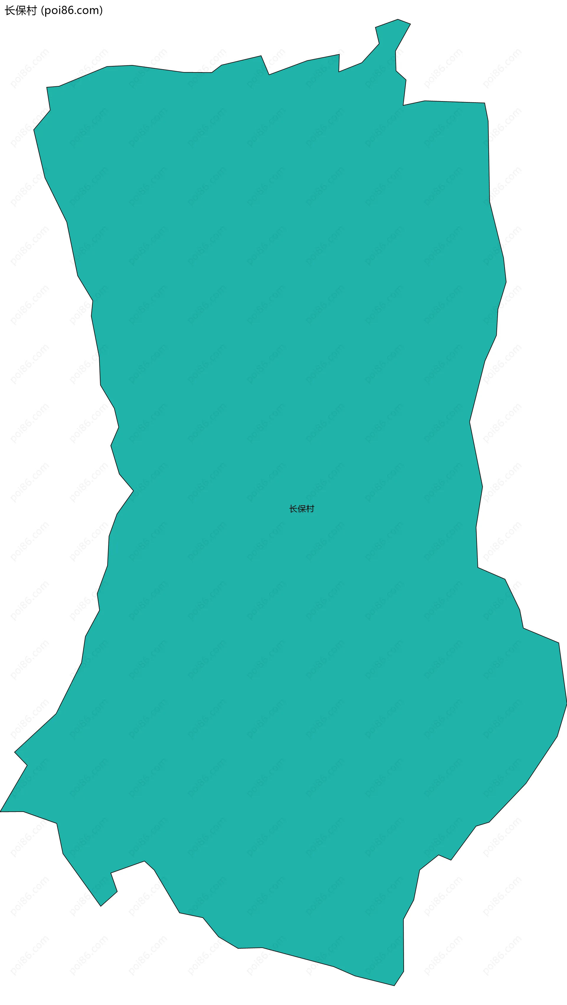 长保村边界地图
