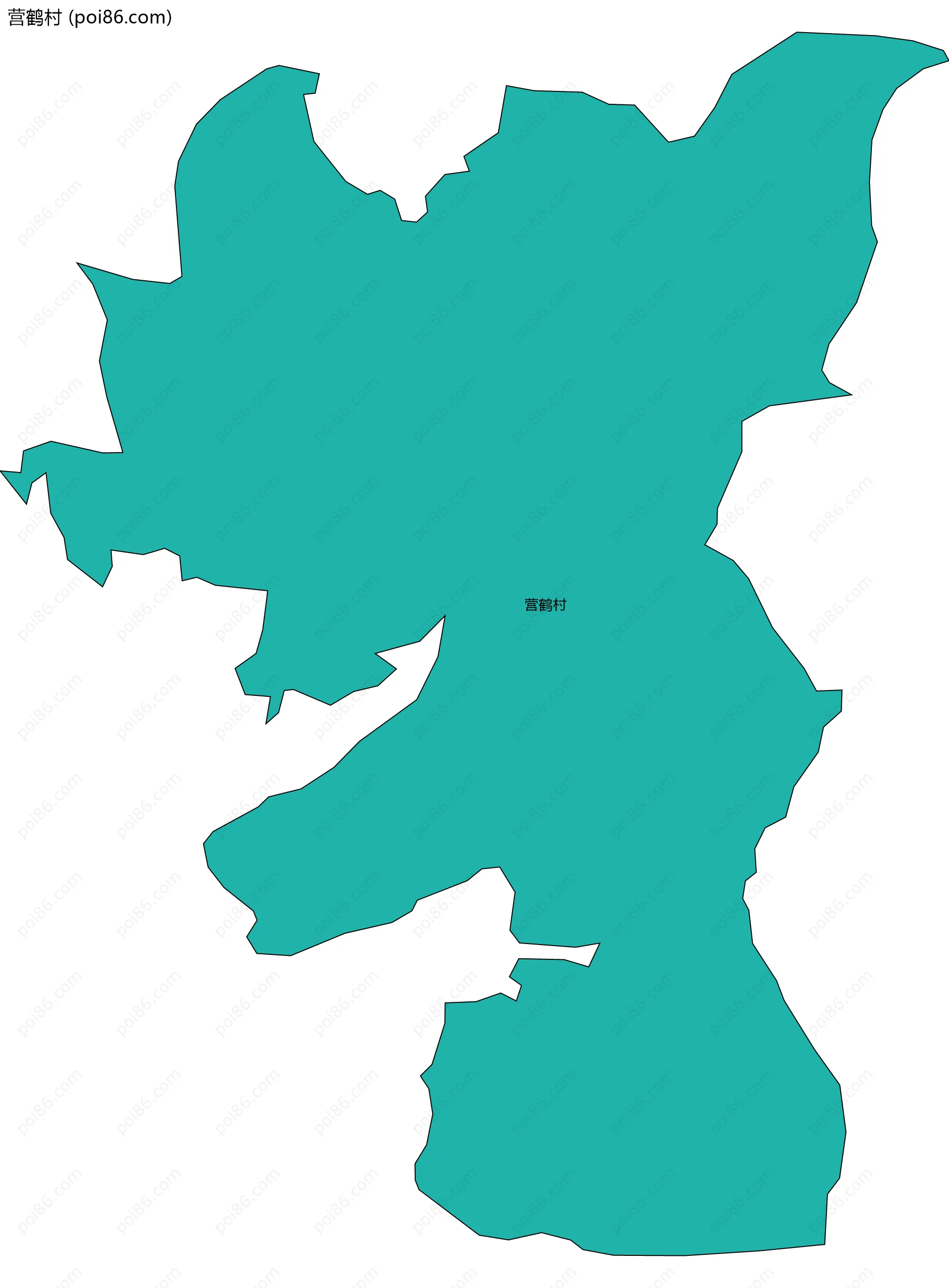 营鹤村边界地图