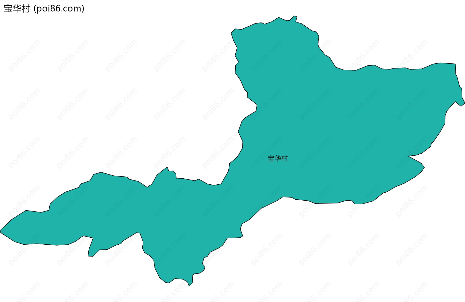 宝华村边界地图