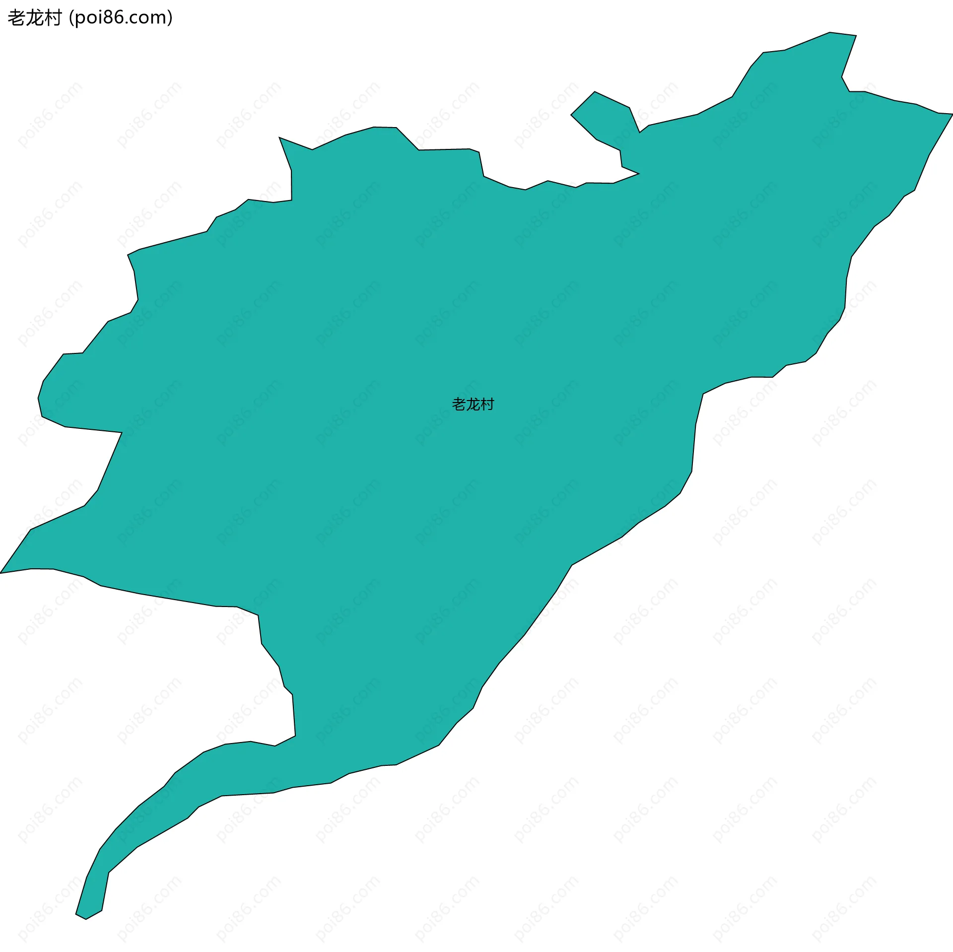 老龙村边界地图