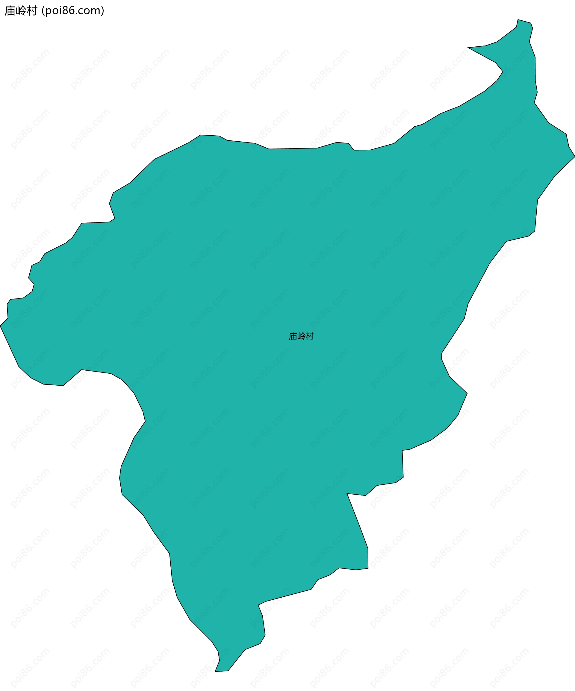 庙岭村边界地图