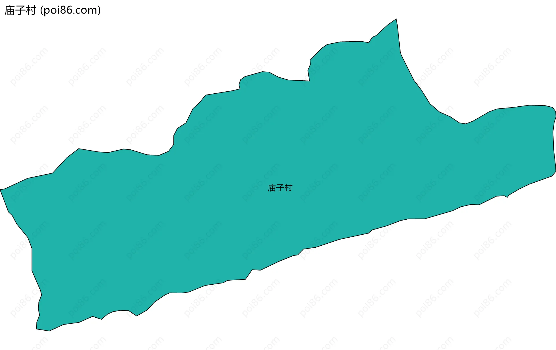 庙子村边界地图