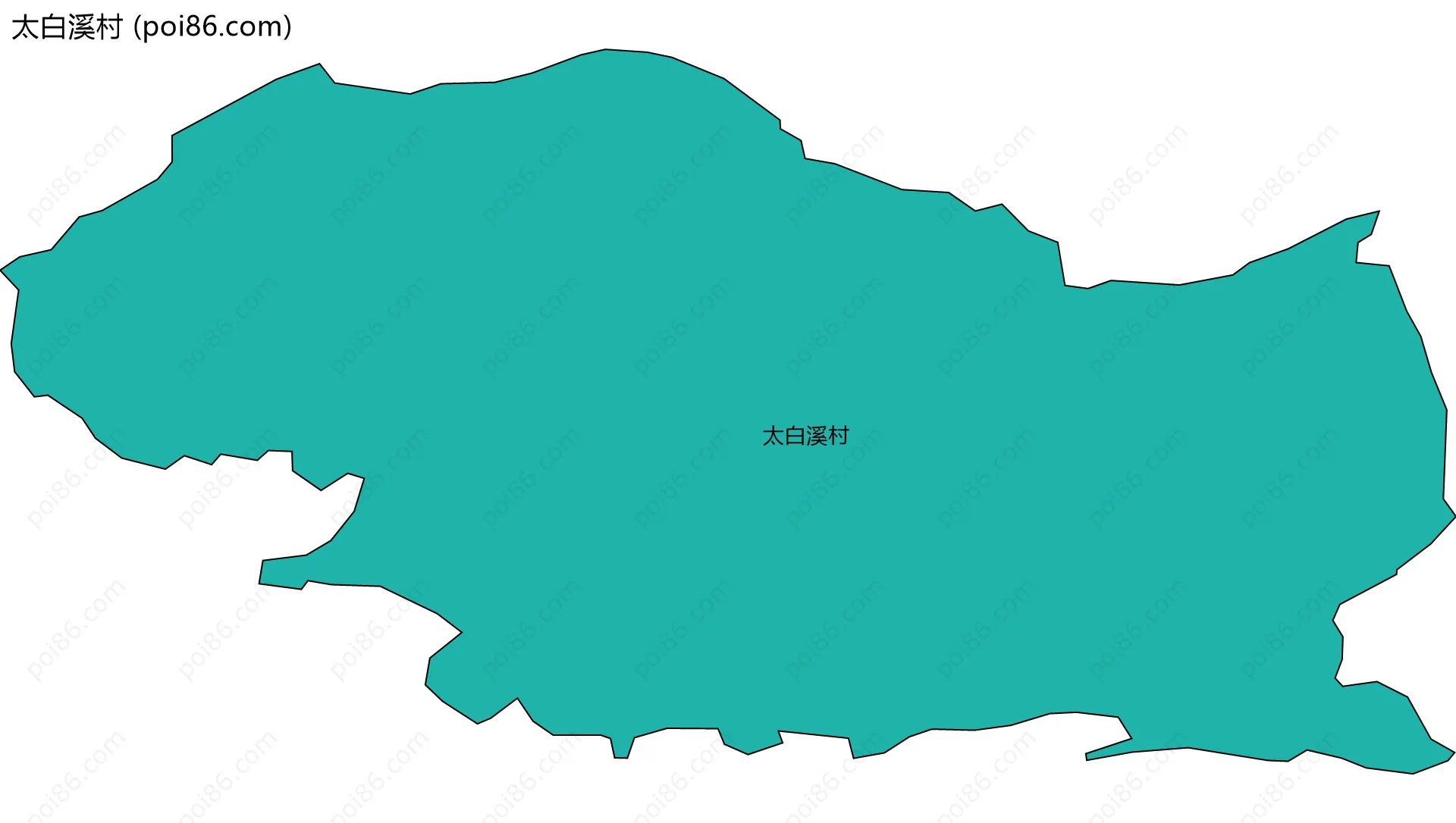 太白溪村边界地图