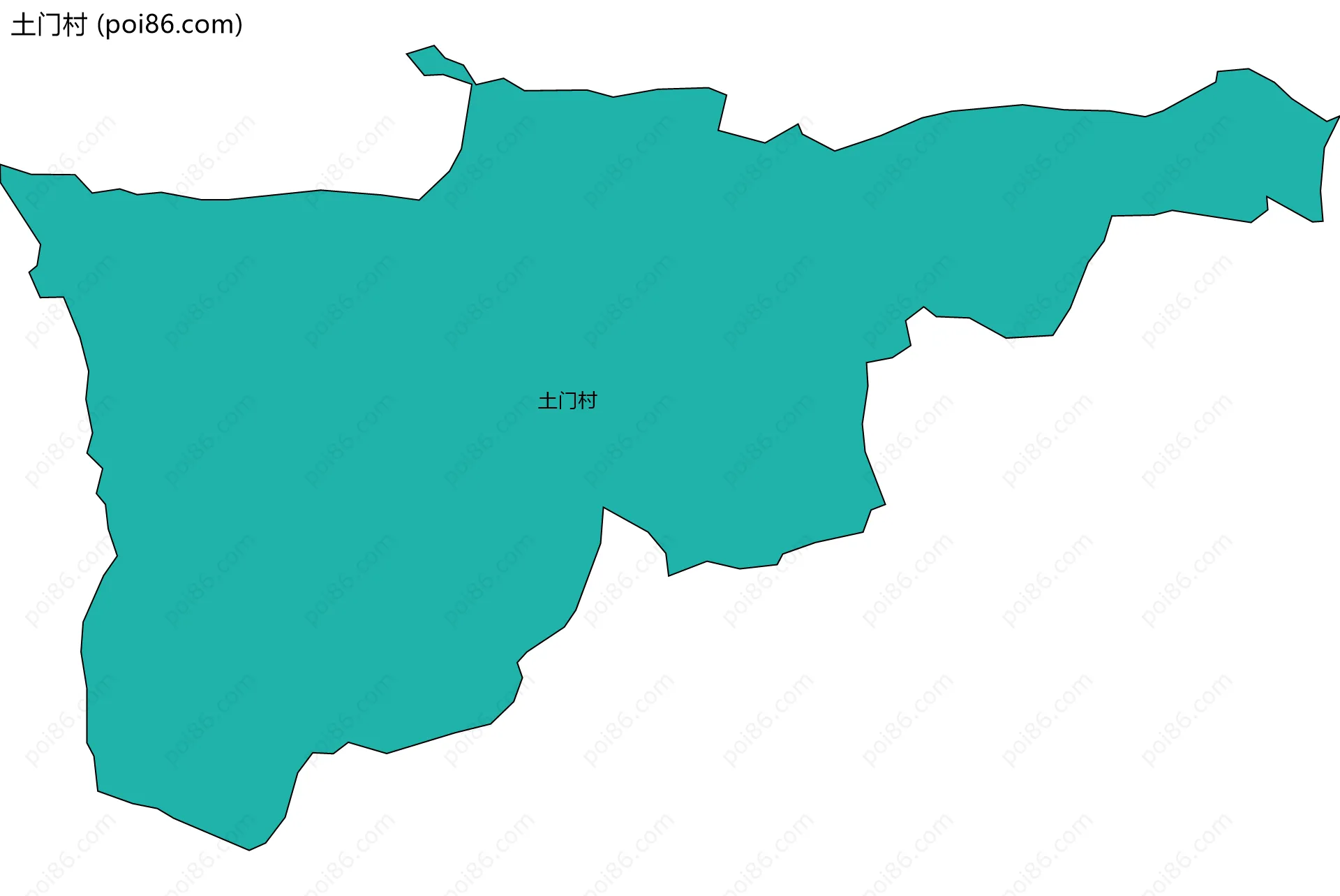 土门村边界地图