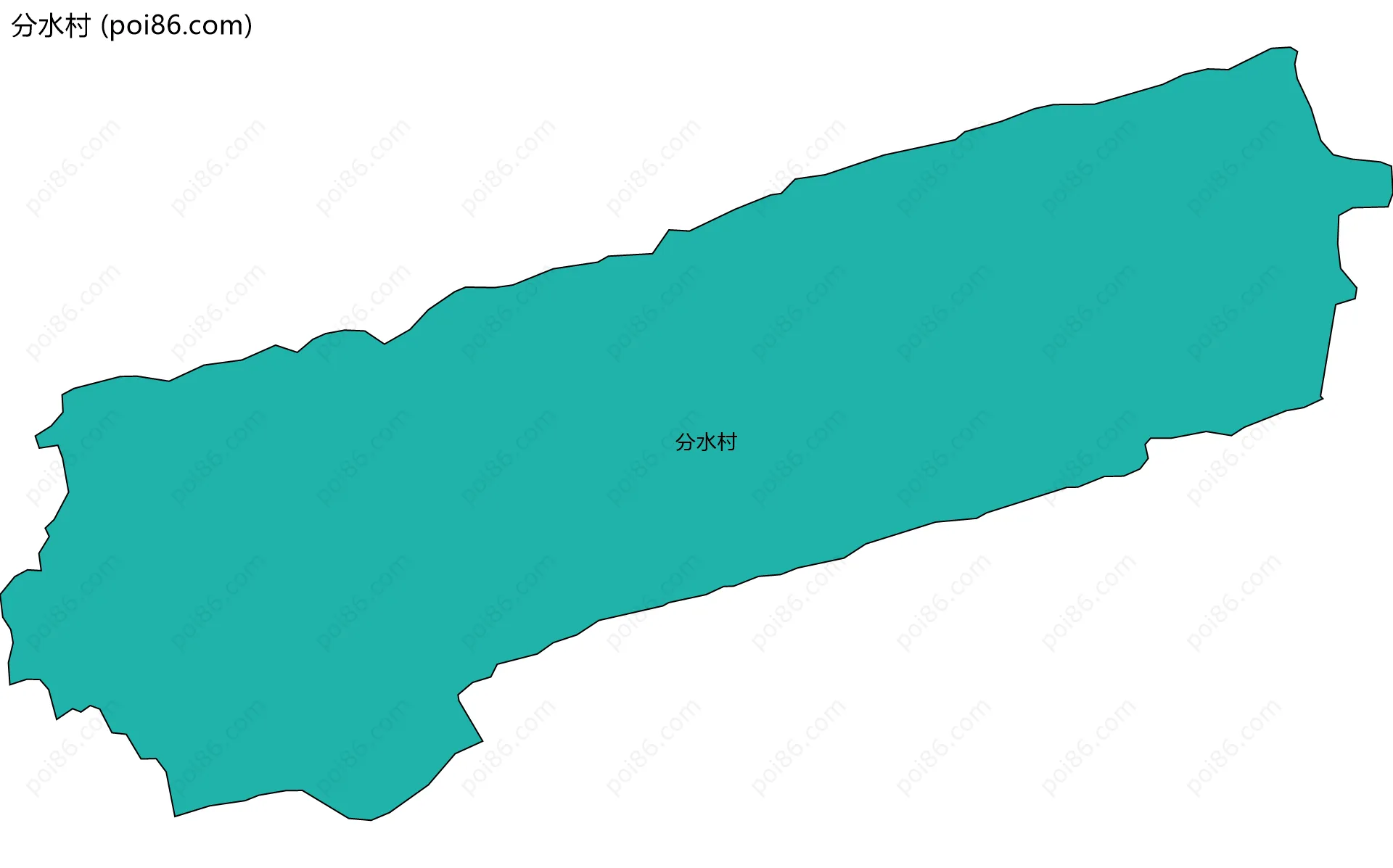 分水村边界地图