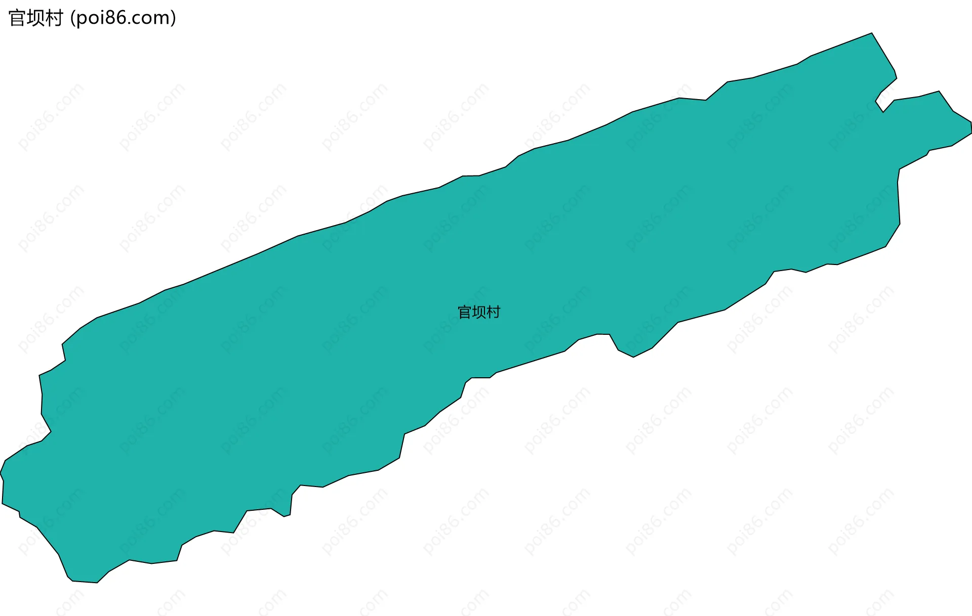 官坝村边界地图