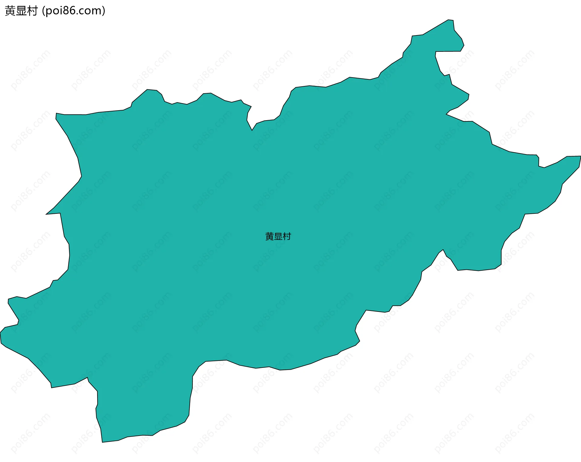 黄显村边界地图