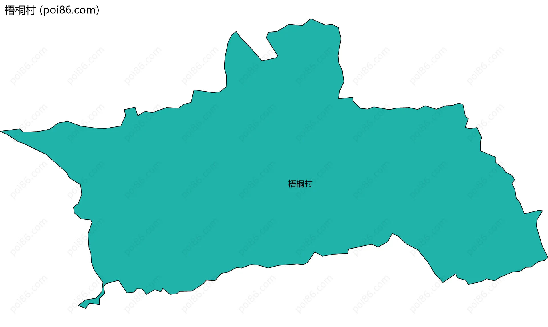 梧桐村边界地图