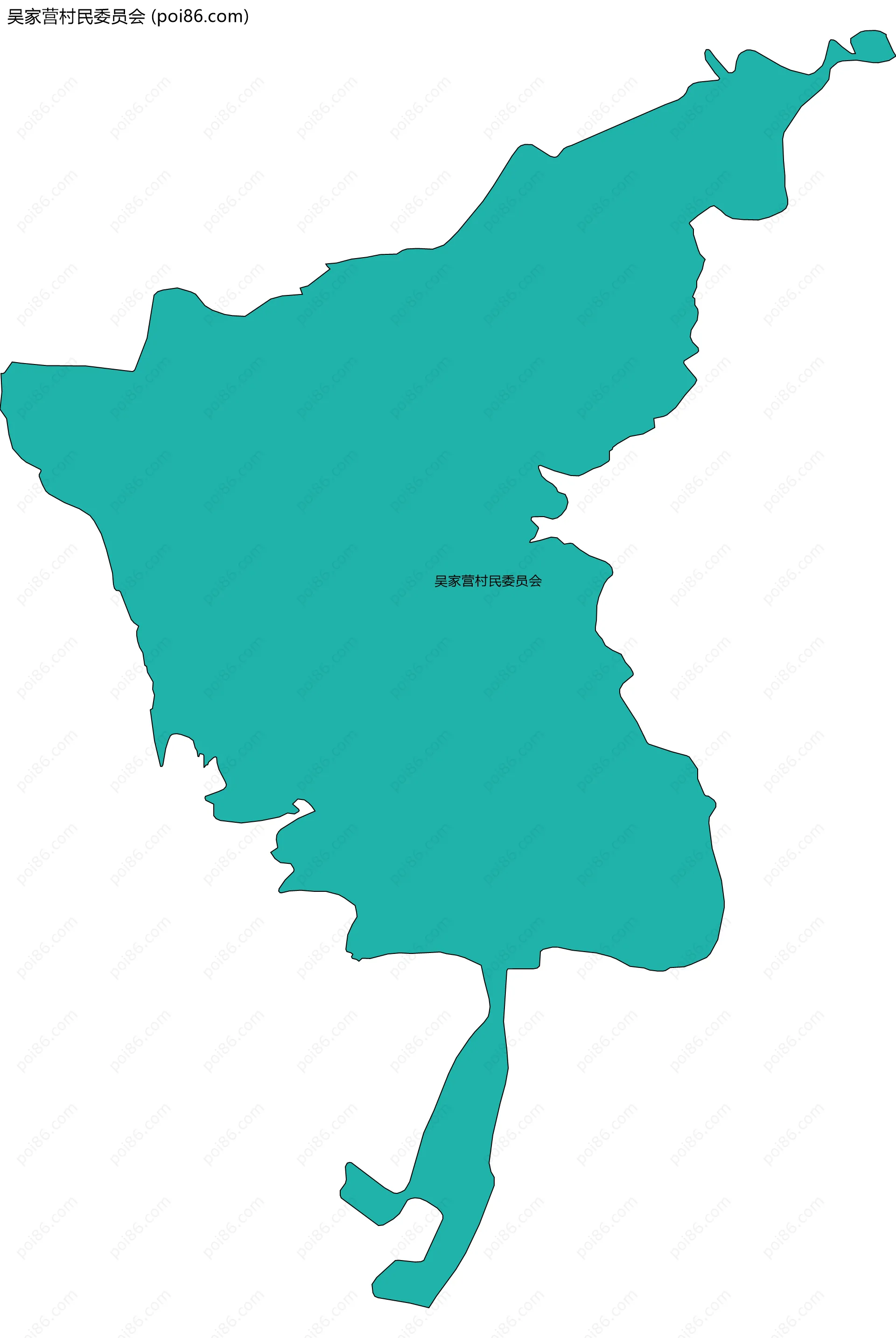 吴家营村民委员会边界地图