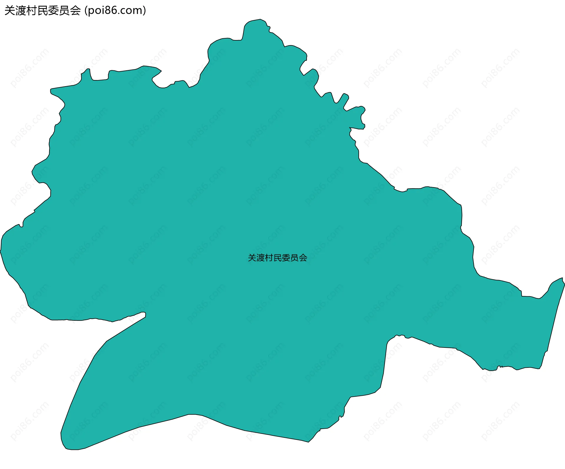 关渡村民委员会边界地图