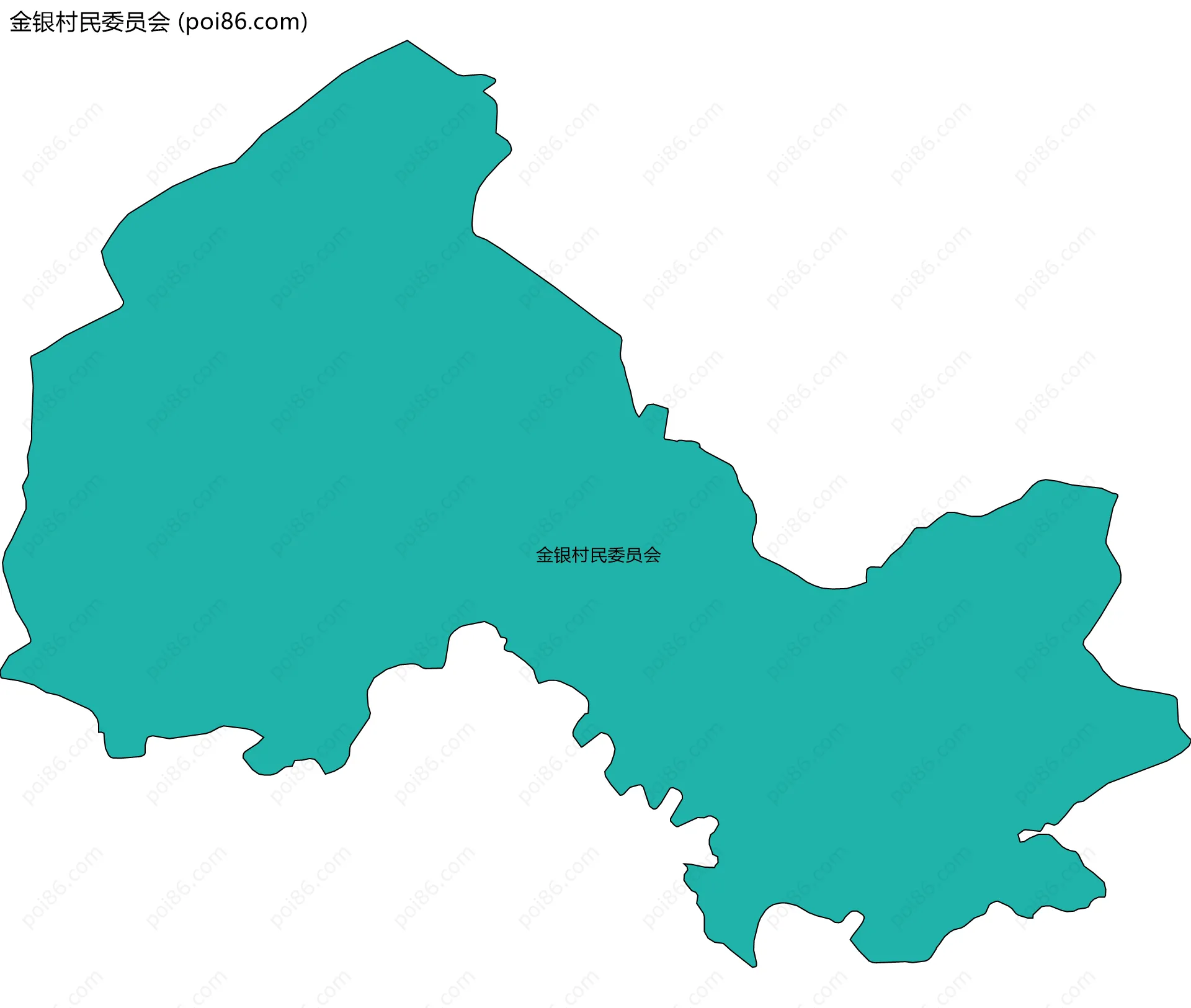 金银村民委员会边界地图