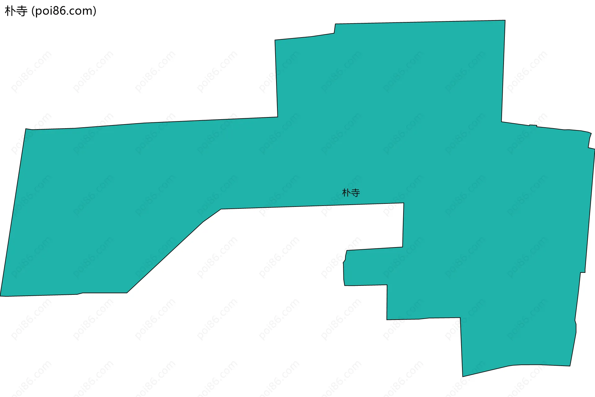 朴寺边界地图