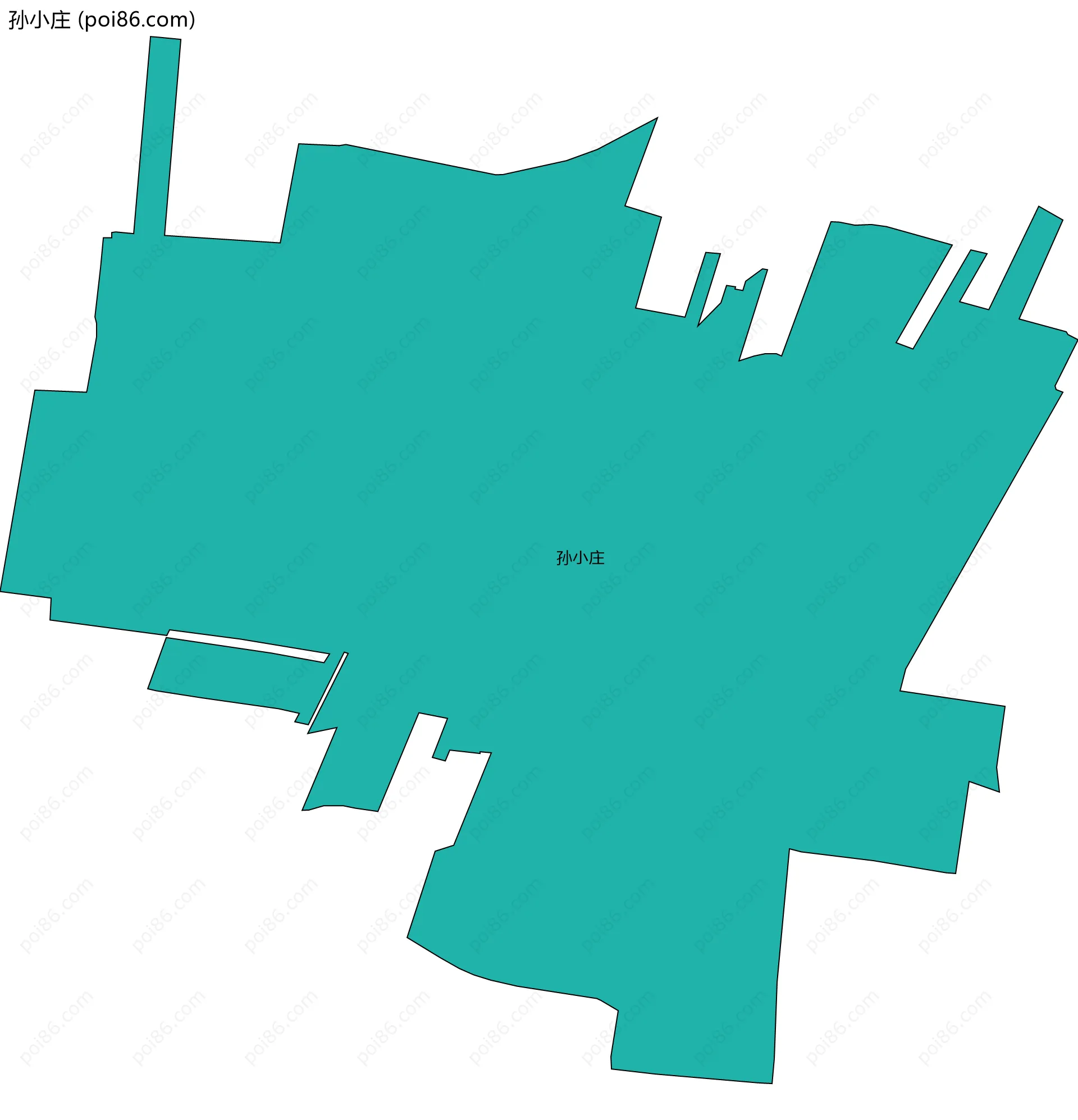 孙小庄边界地图