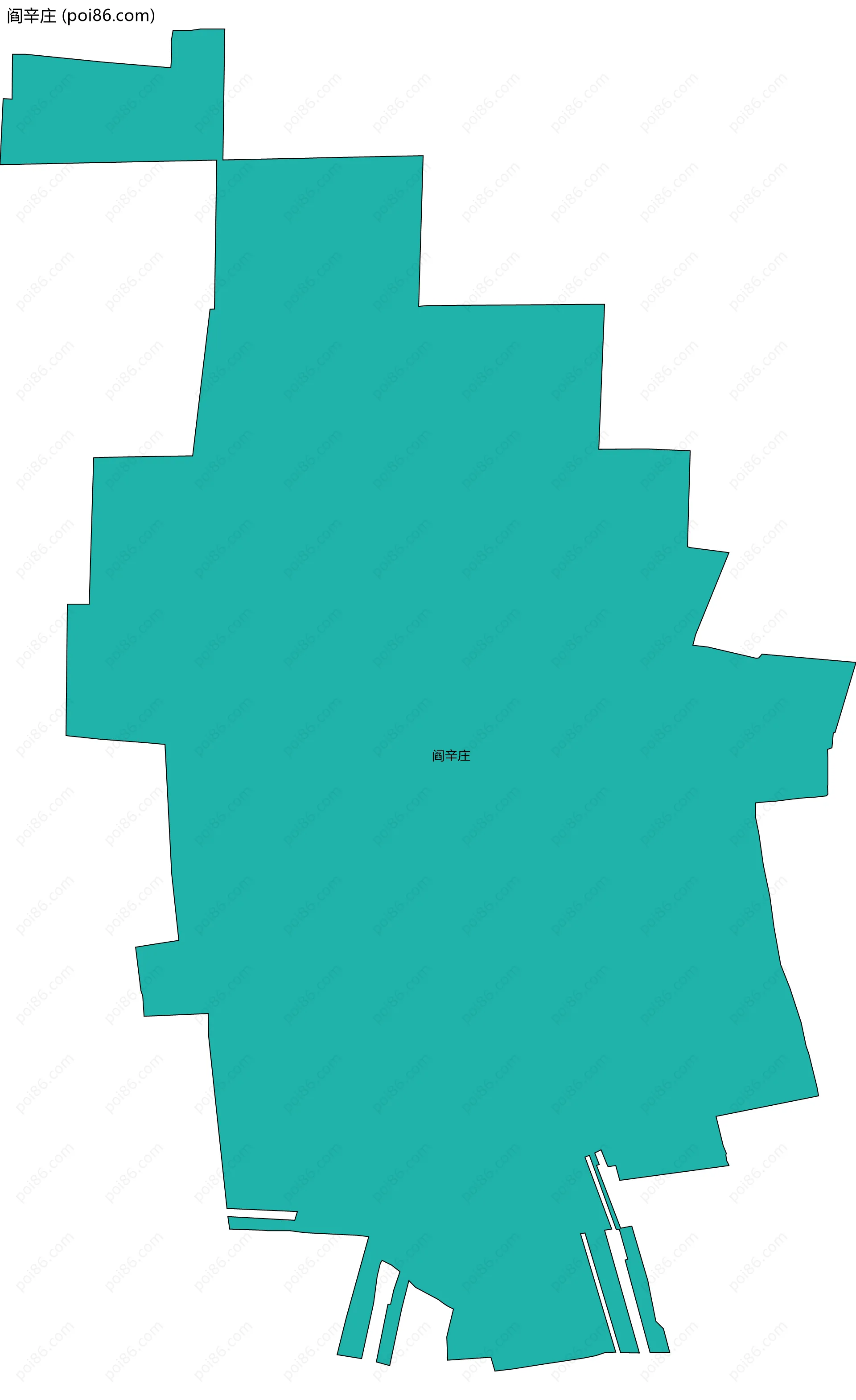 阎辛庄边界地图