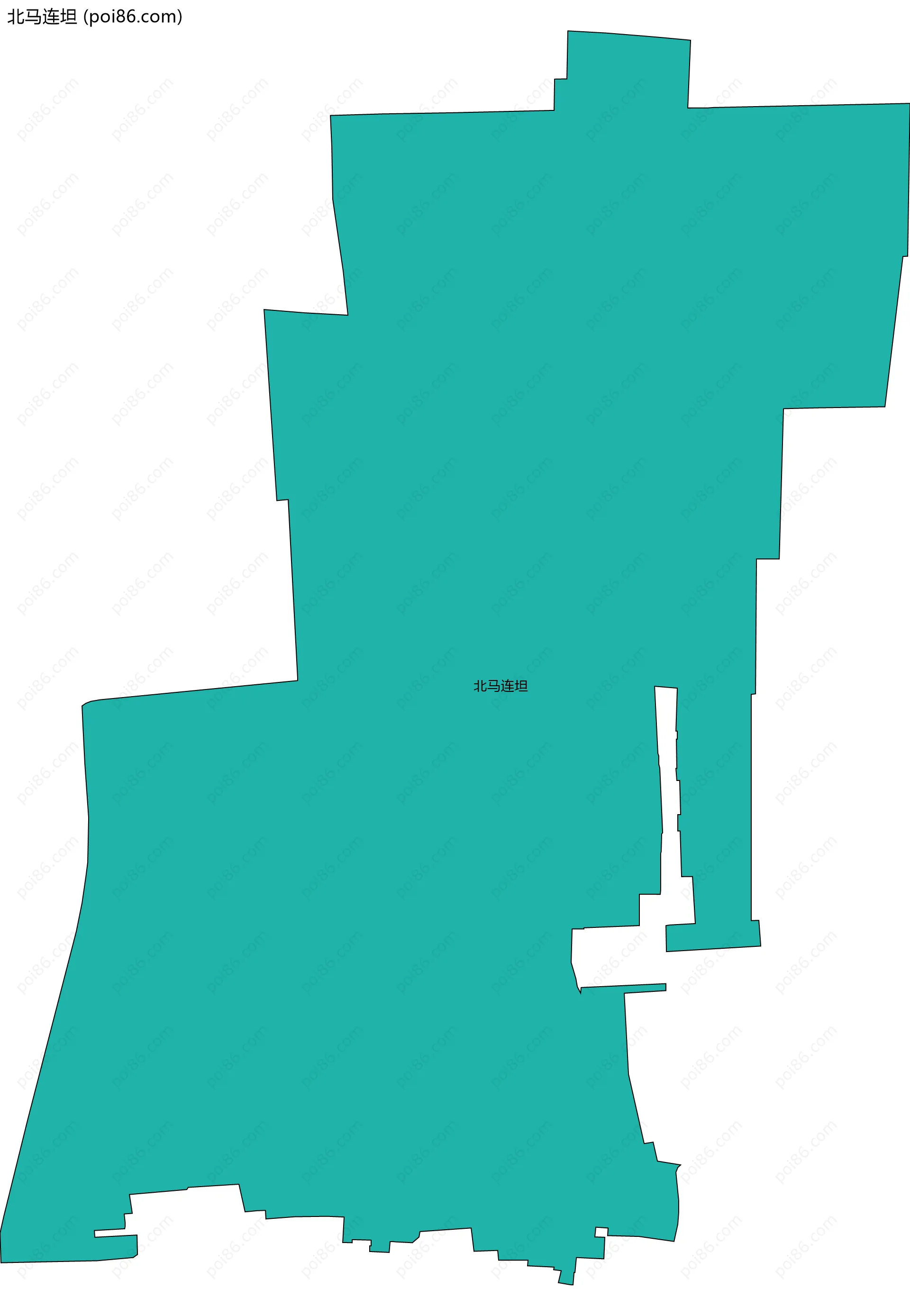 北马连坦边界地图