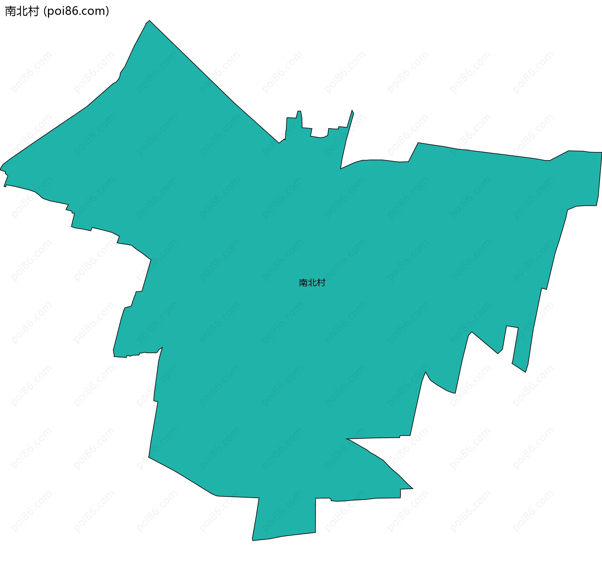 南北村边界地图