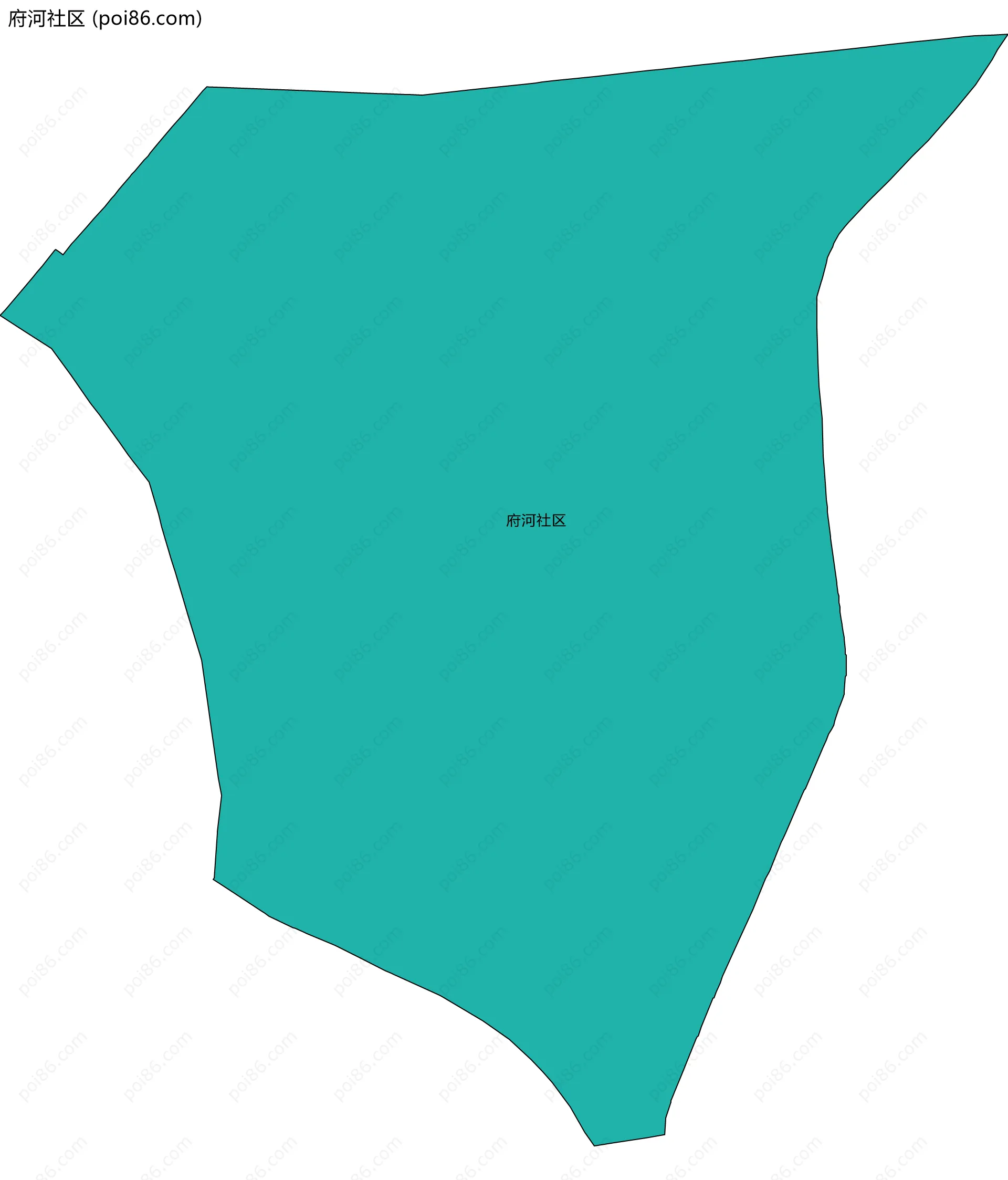 府河社区边界地图