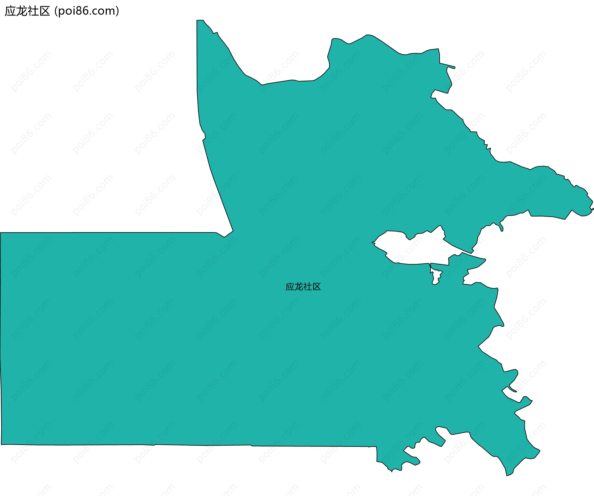 应龙社区边界地图