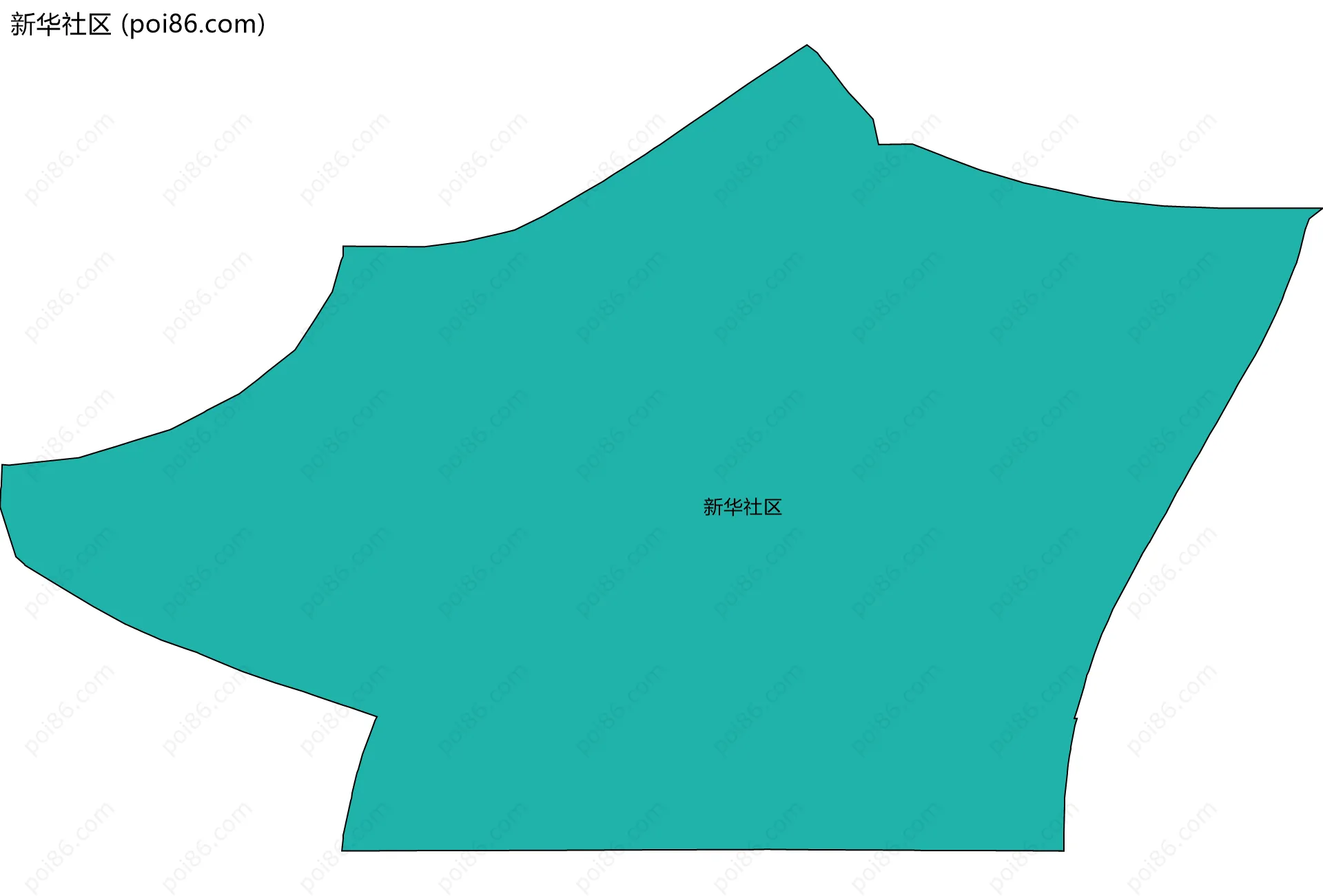 新华社区边界地图