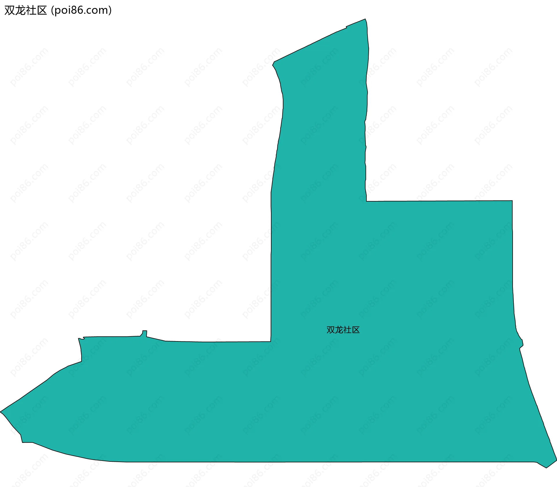 双龙社区边界地图