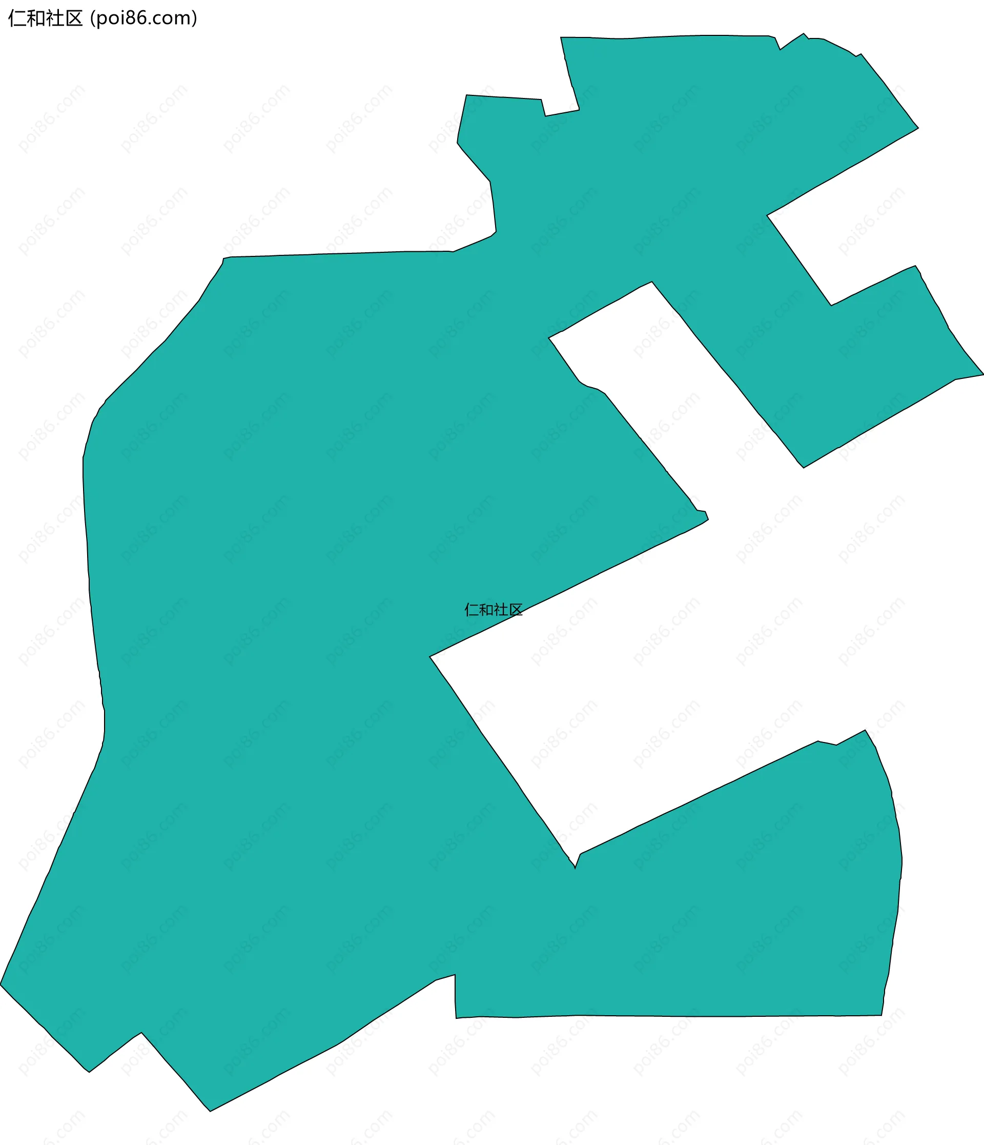 仁和社区边界地图