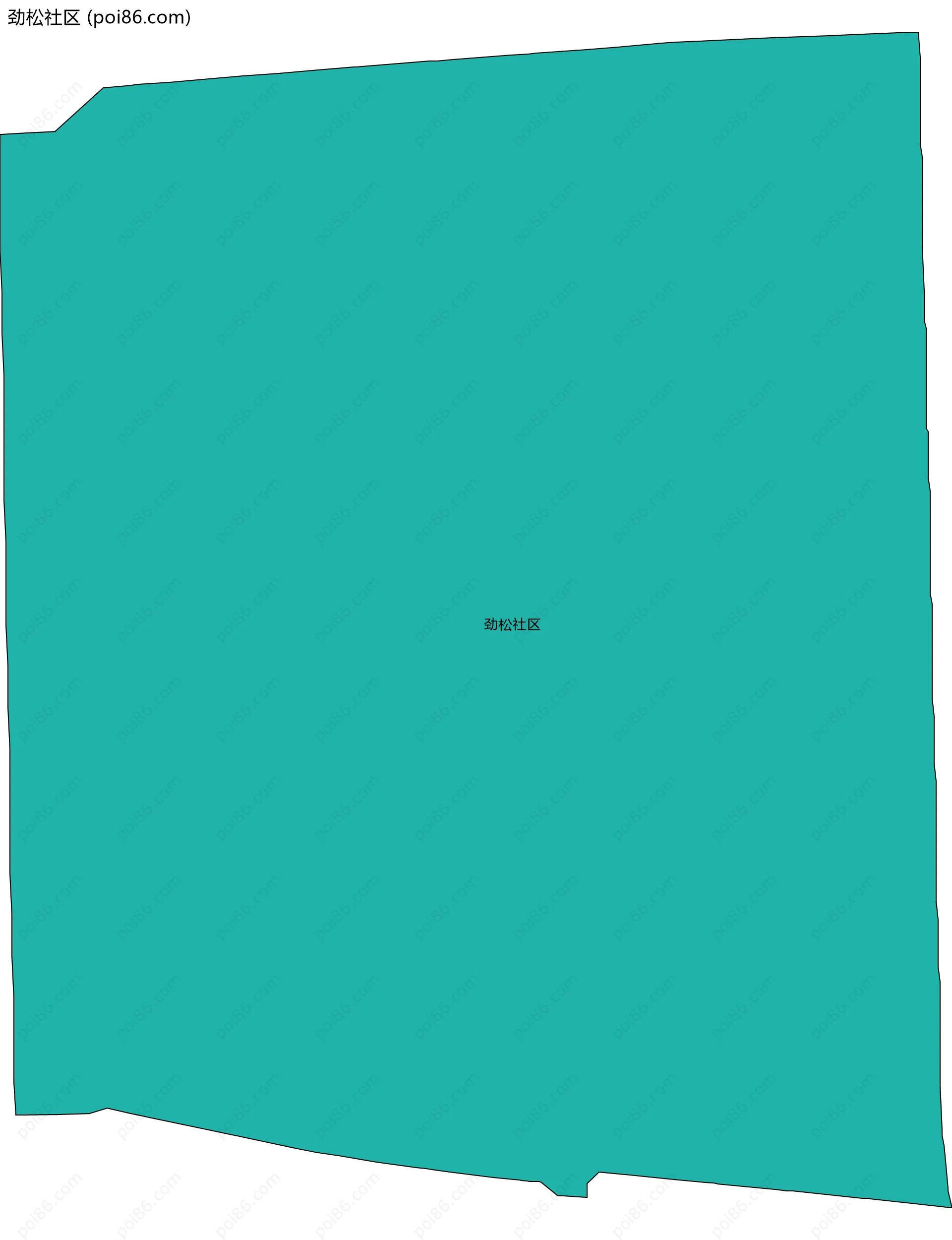 劲松社区边界地图