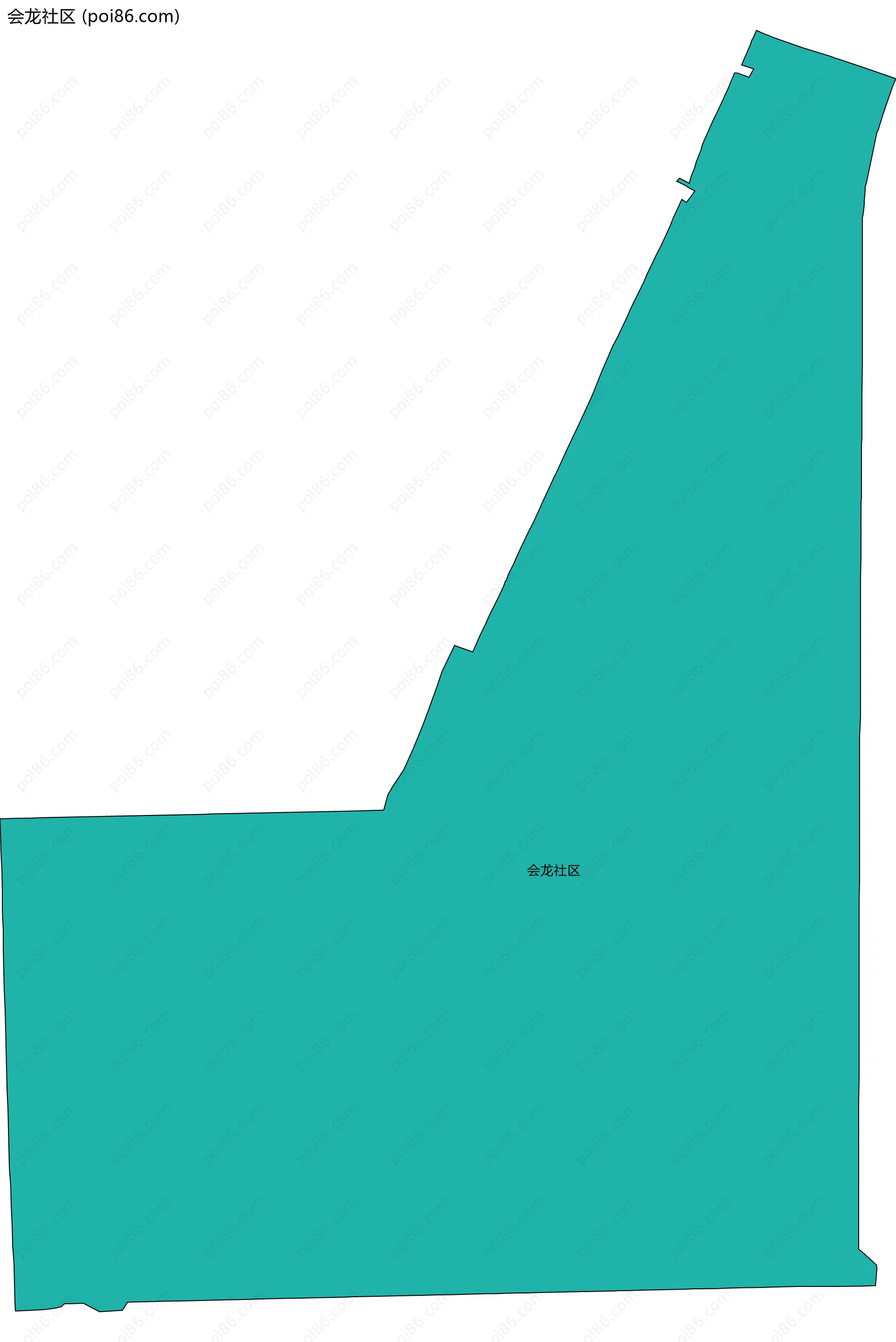会龙社区边界地图