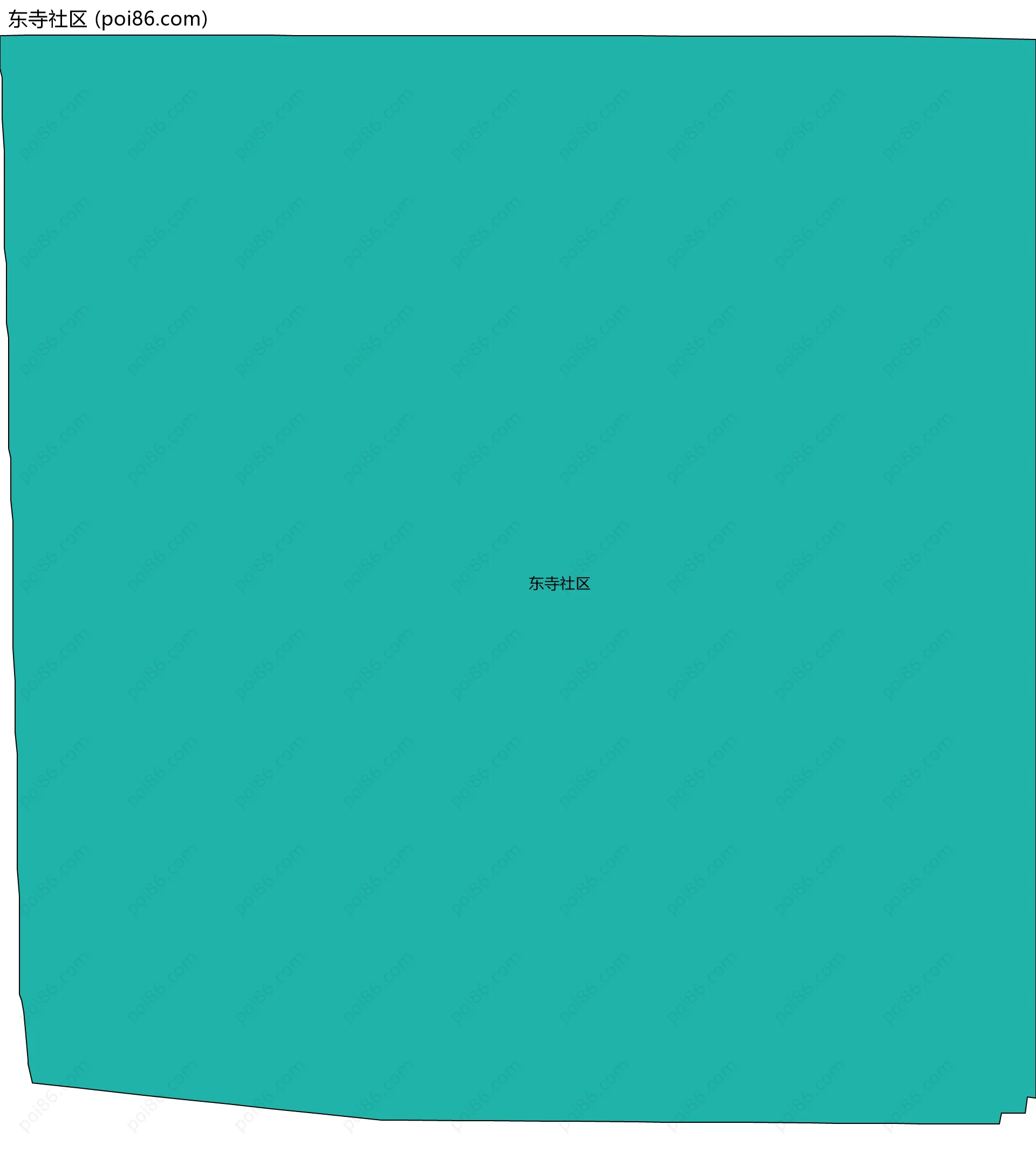 东寺社区边界地图