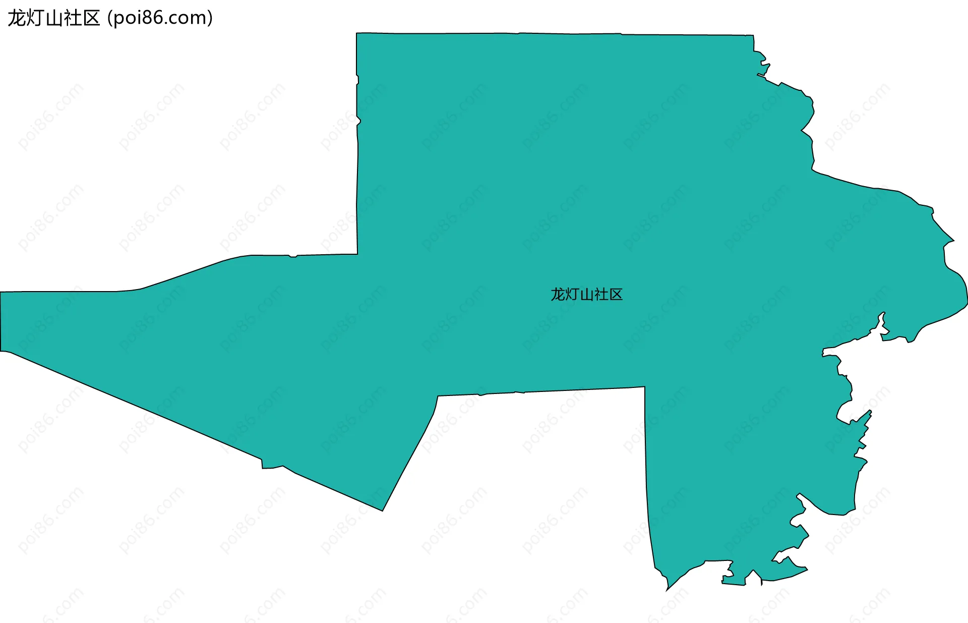 龙灯山社区边界地图