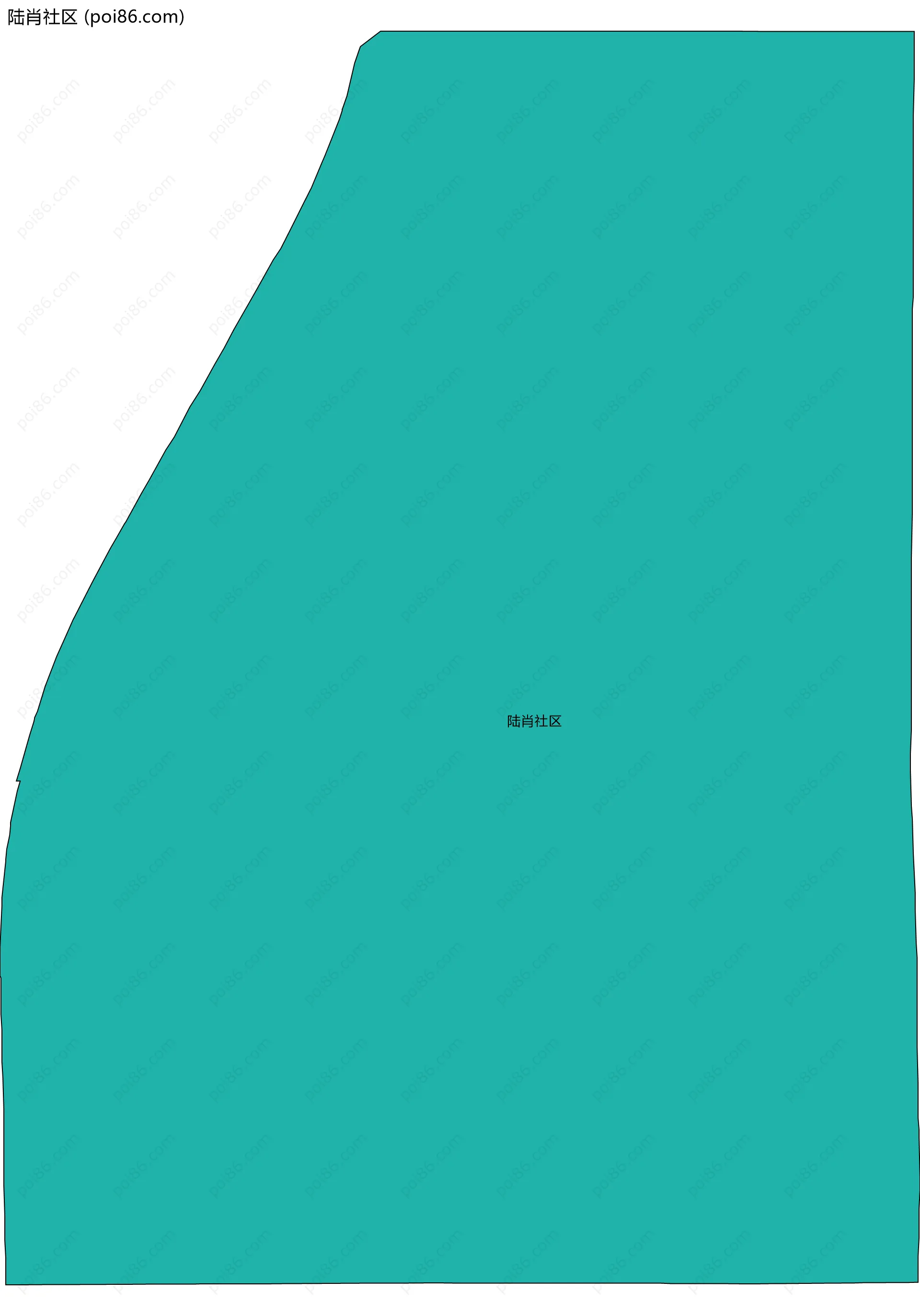 陆肖社区边界地图