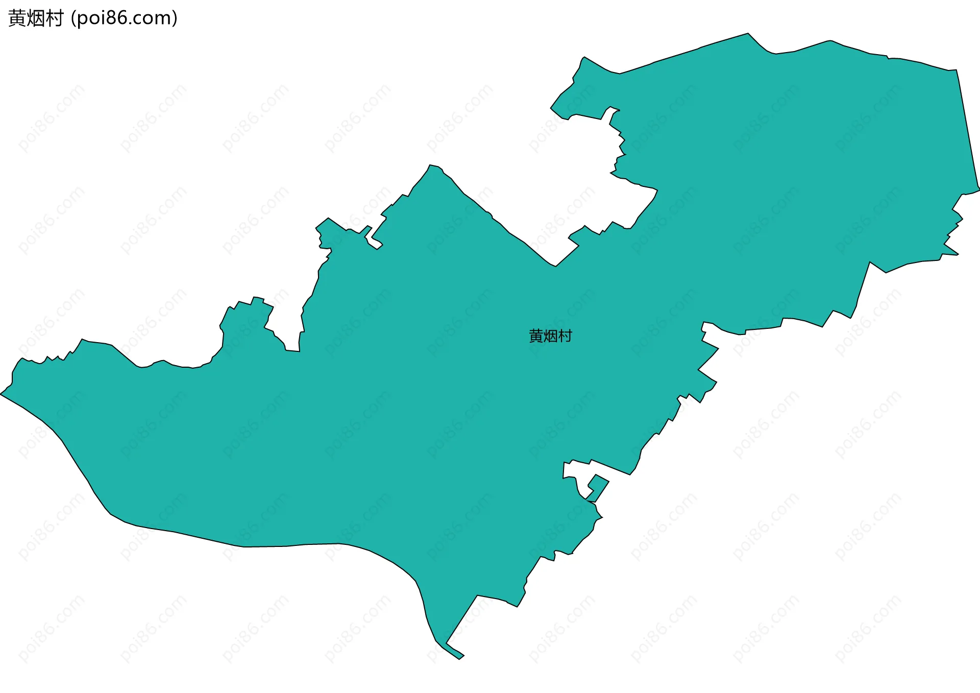 黄烟村边界地图
