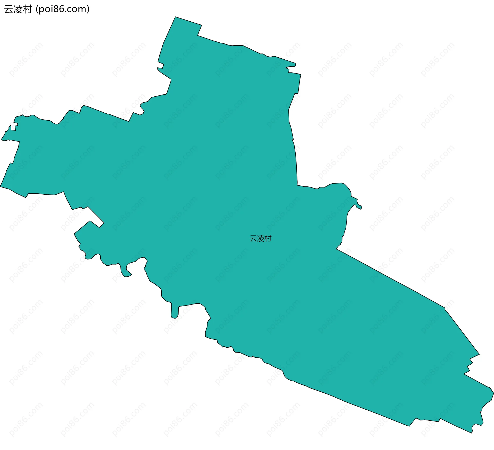 云凌村边界地图