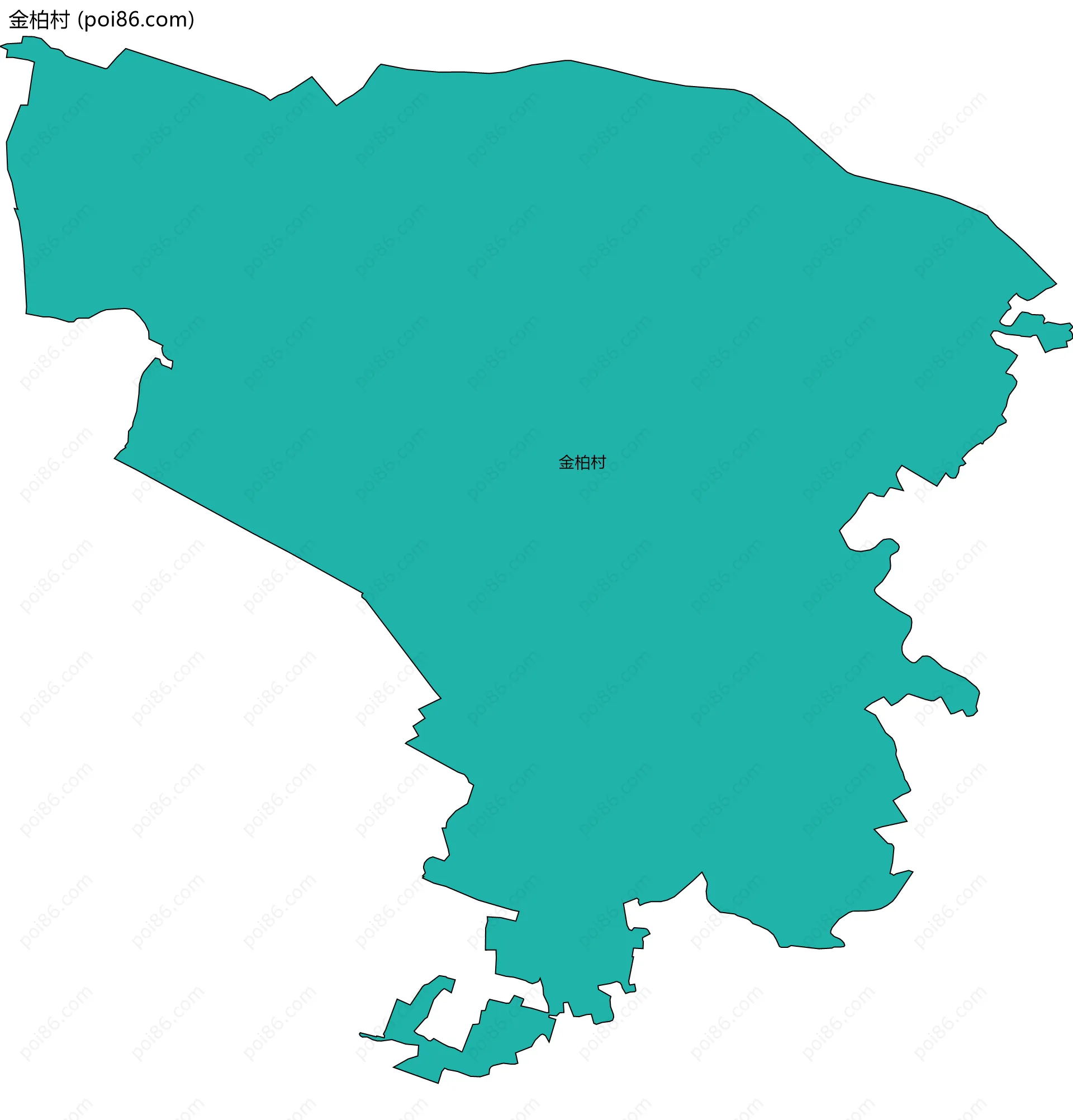 金柏村边界地图