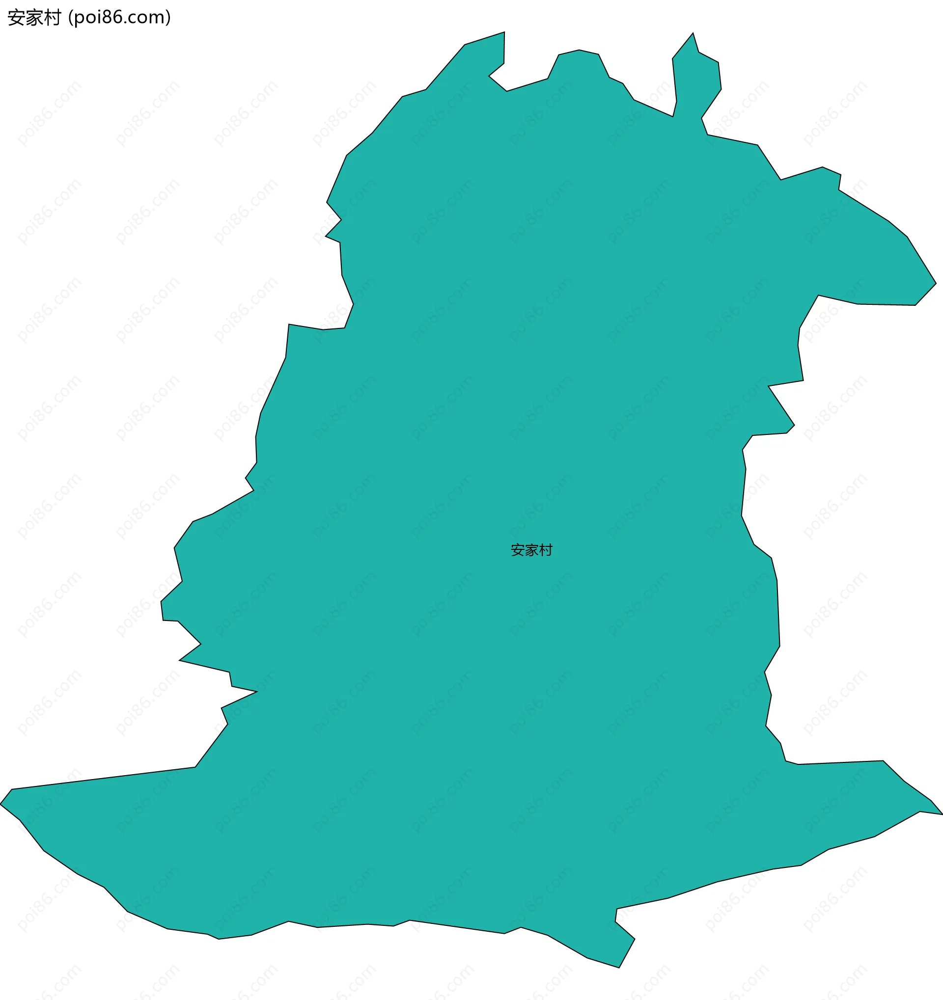 安家村边界地图