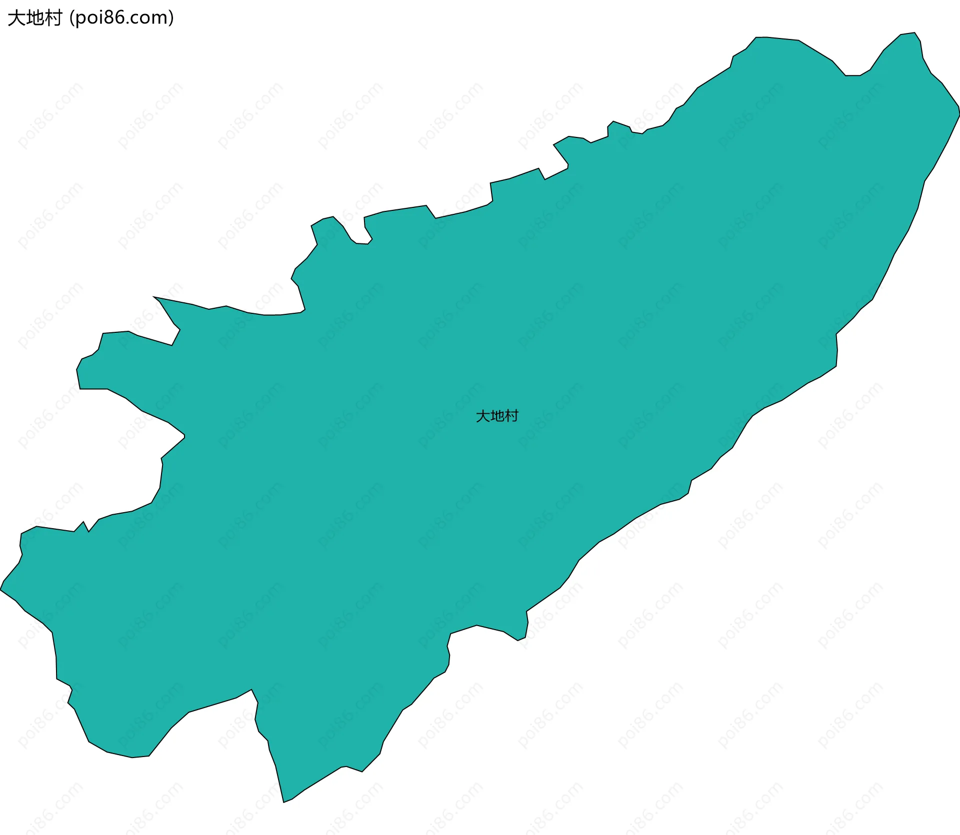 大地村边界地图