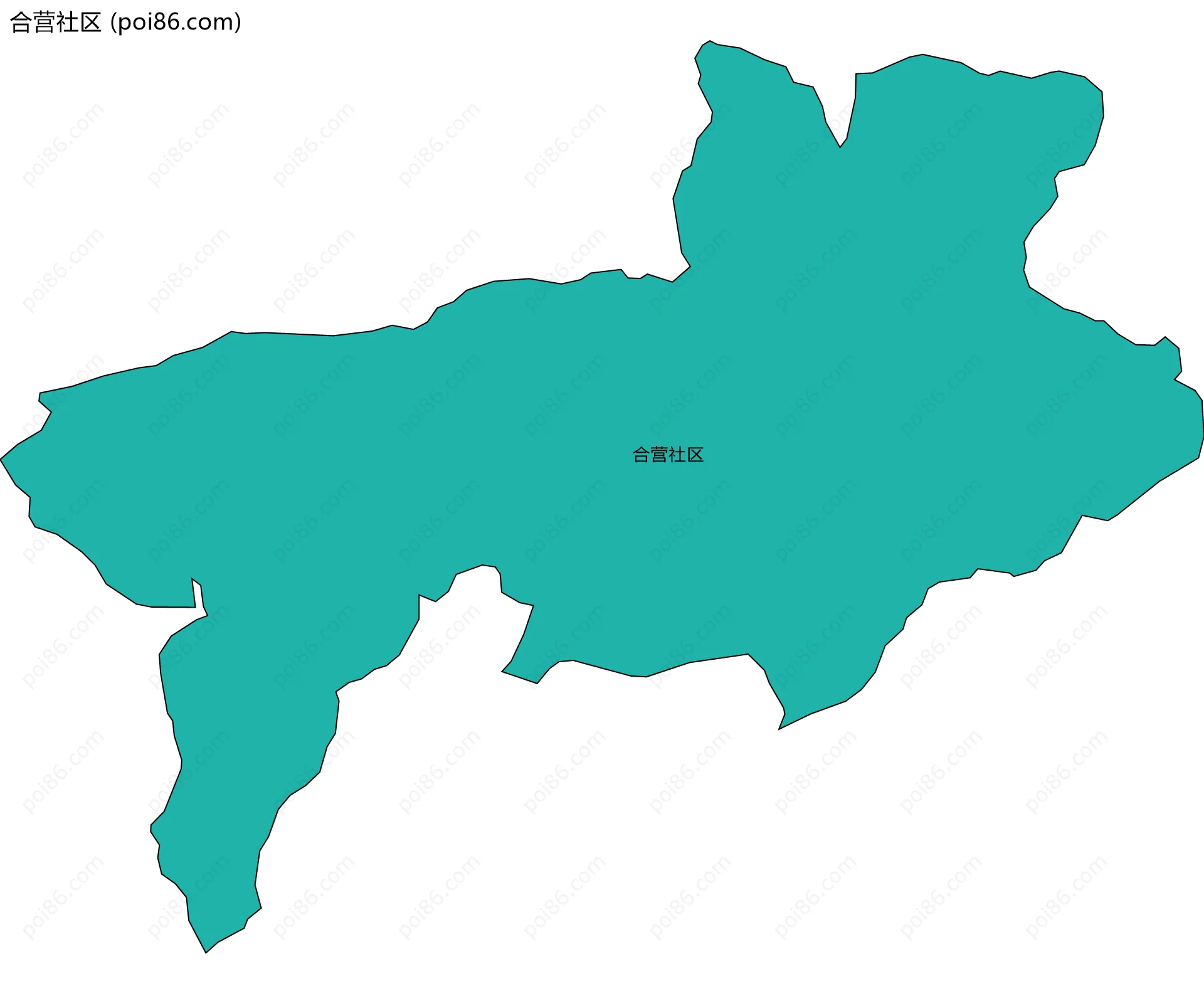 合营社区边界地图