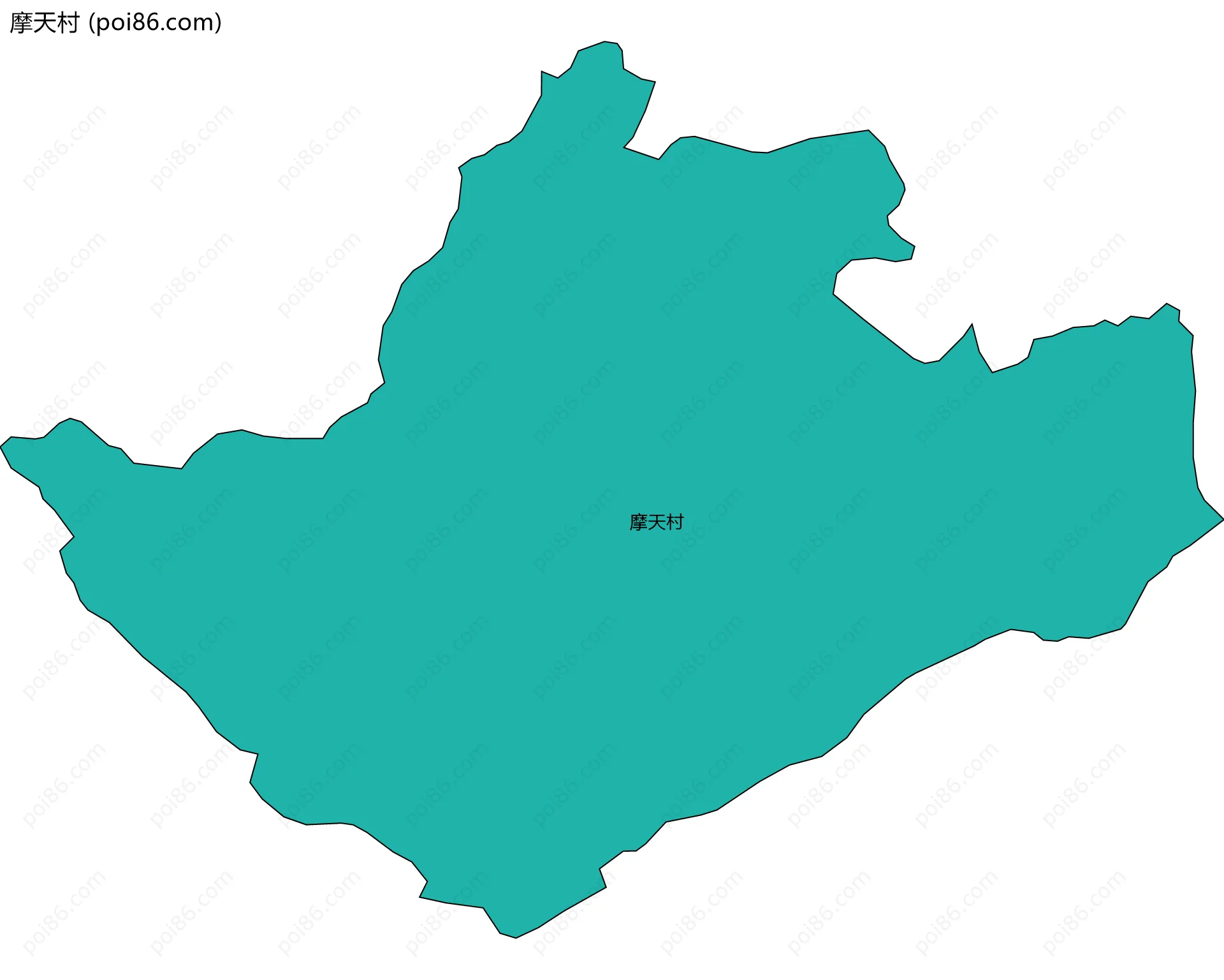 摩天村边界地图