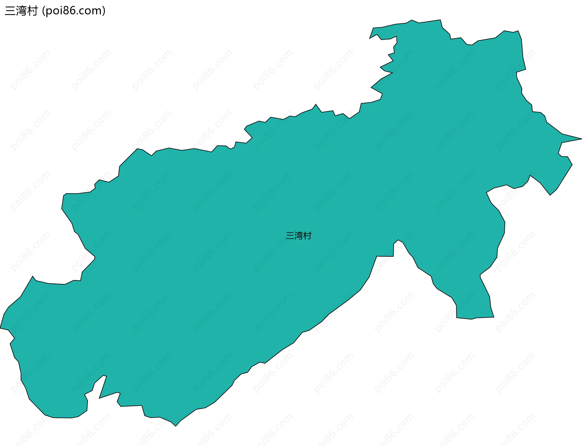 三湾村边界地图