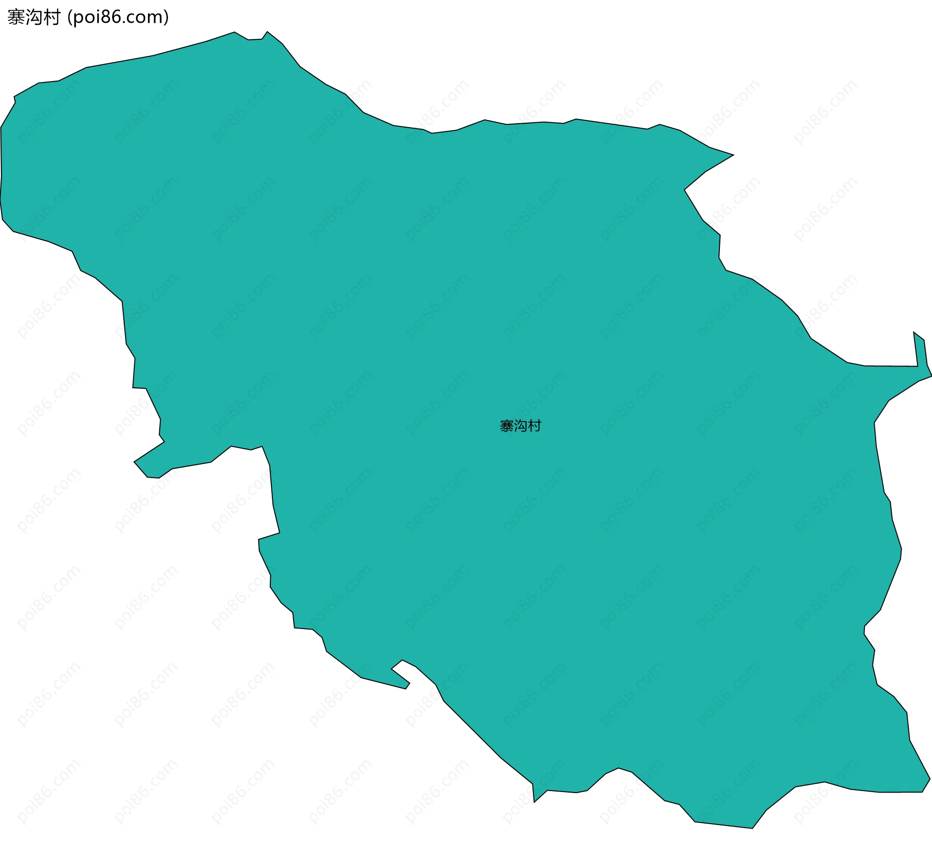 寨沟村边界地图