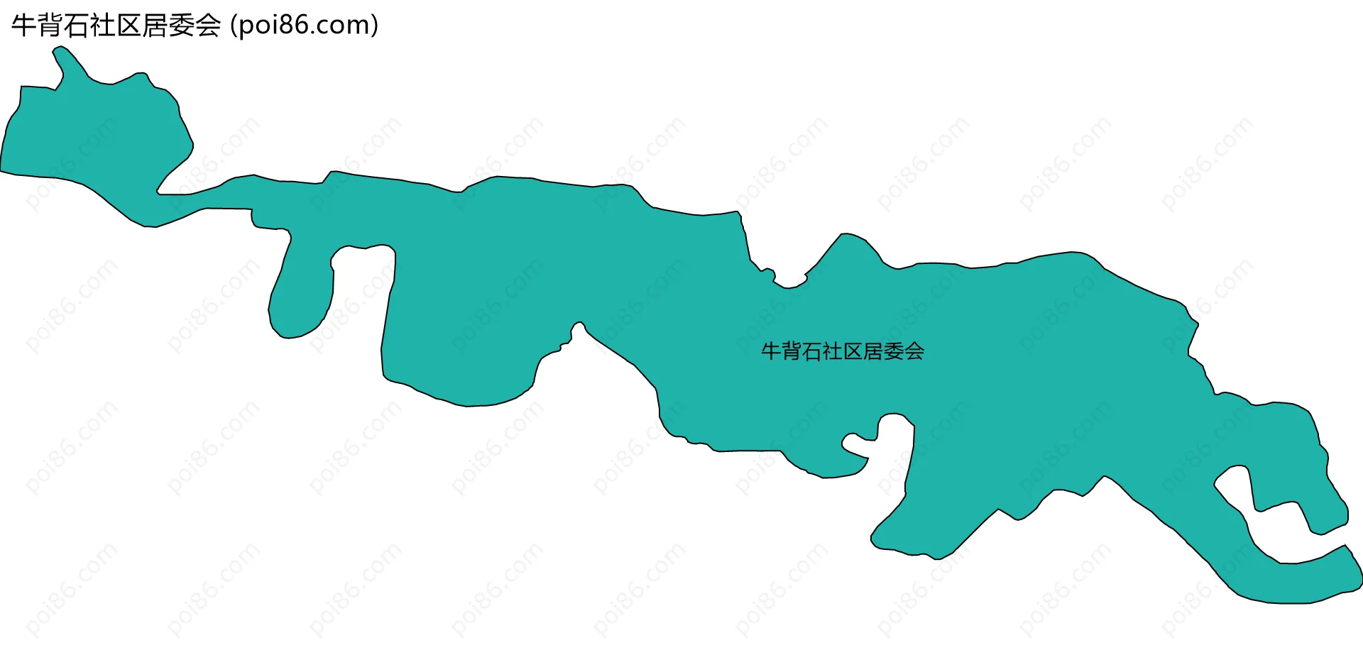 牛背石社区居委会边界地图