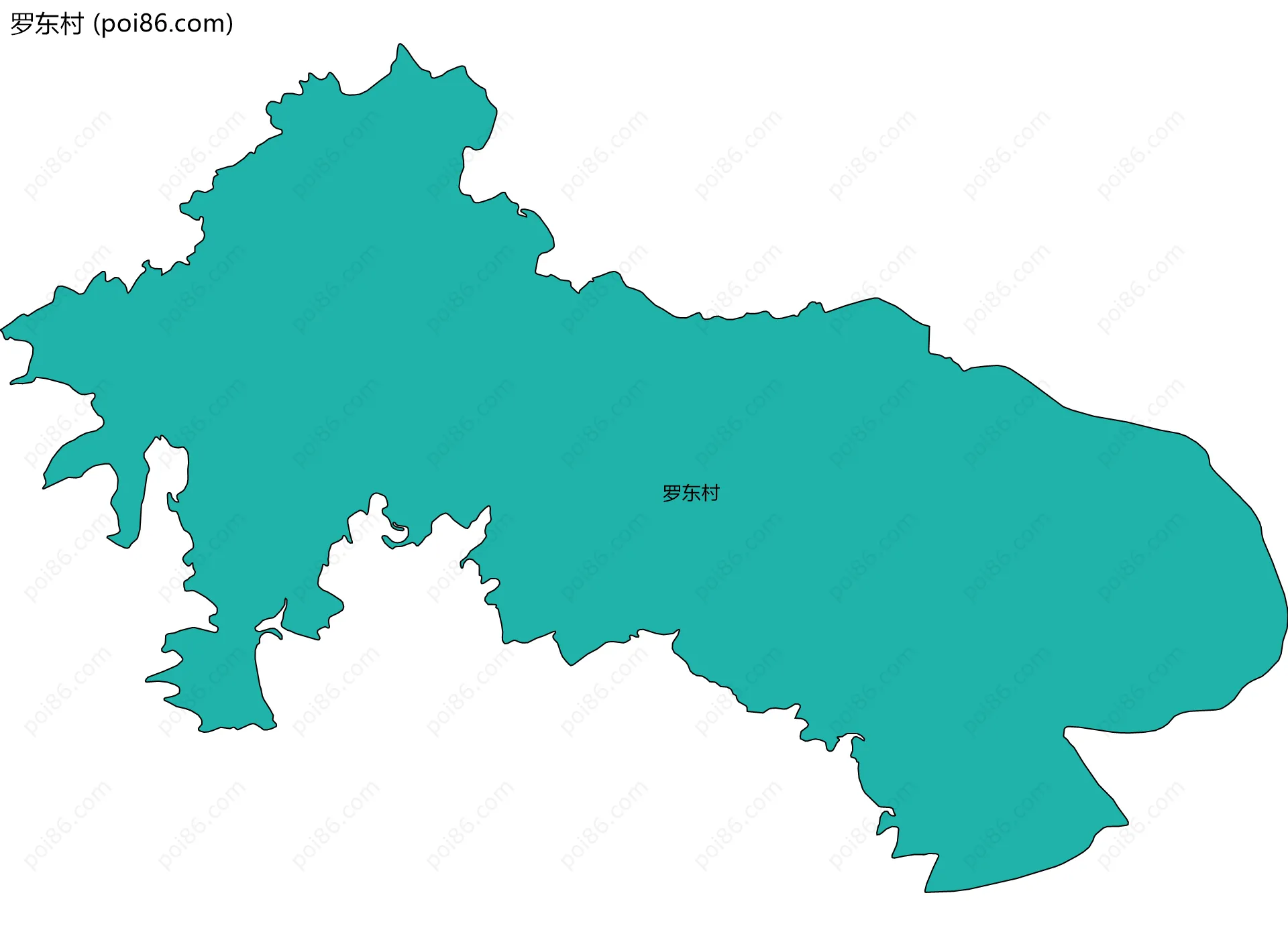 罗东村边界地图